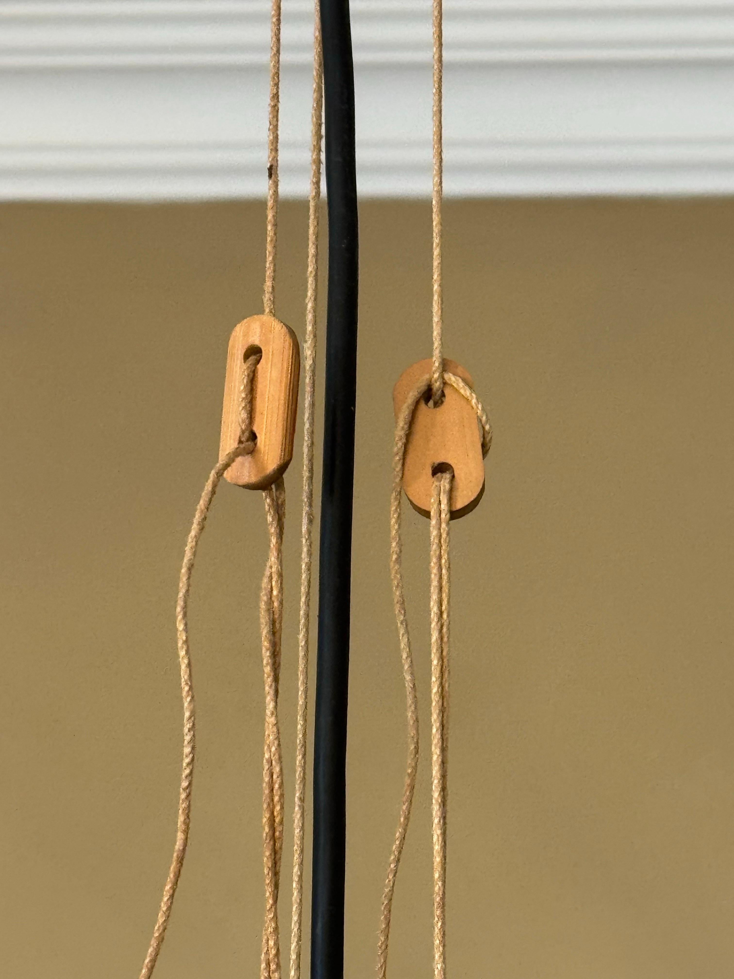 Bambou Rare suspension Uchiwa Halo II d'Ingo Maurer pour Design M, 1970 en vente