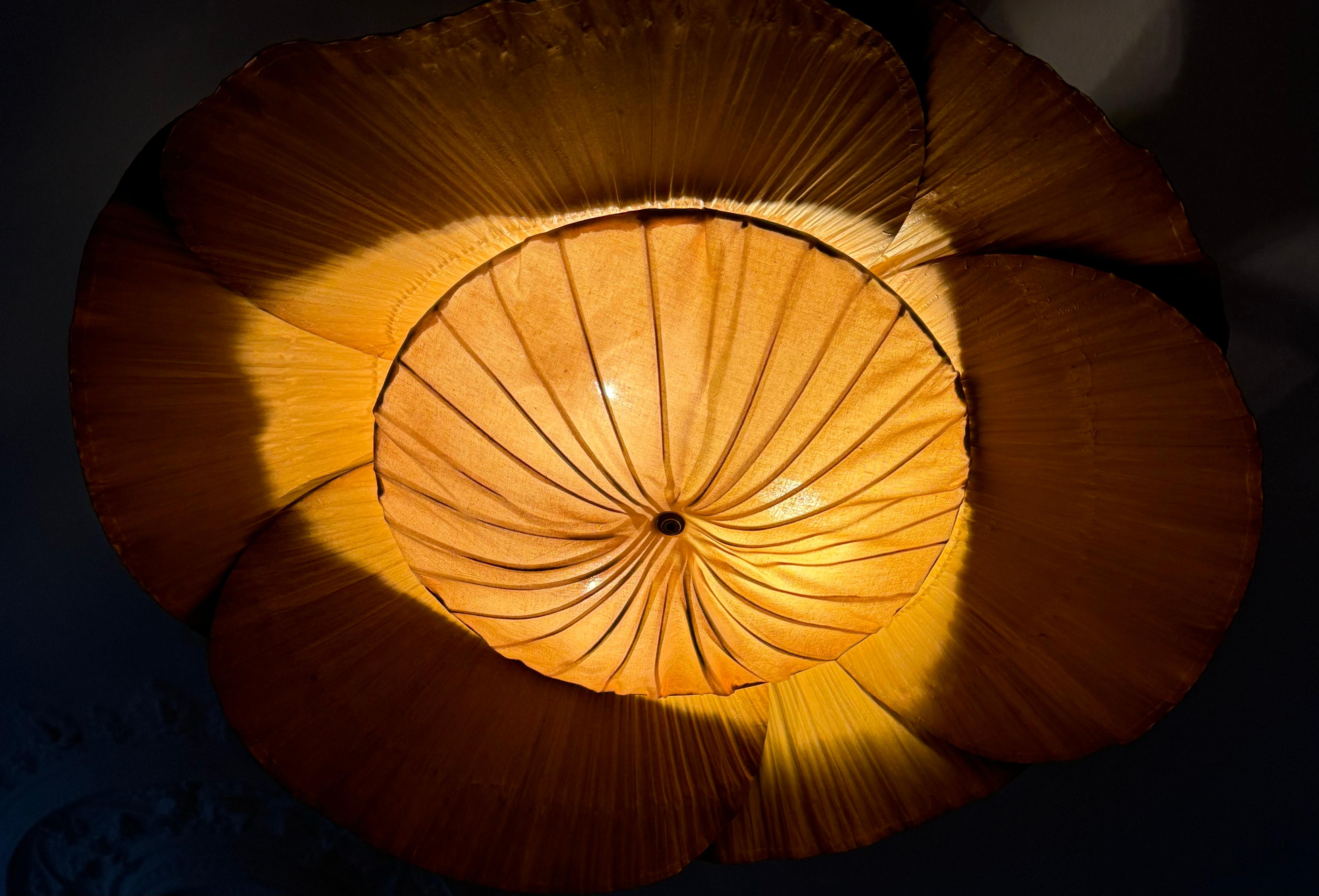 Fin du 20e siècle Rare suspension Uchiwa Halo II d'Ingo Maurer pour Design M, 1970 en vente