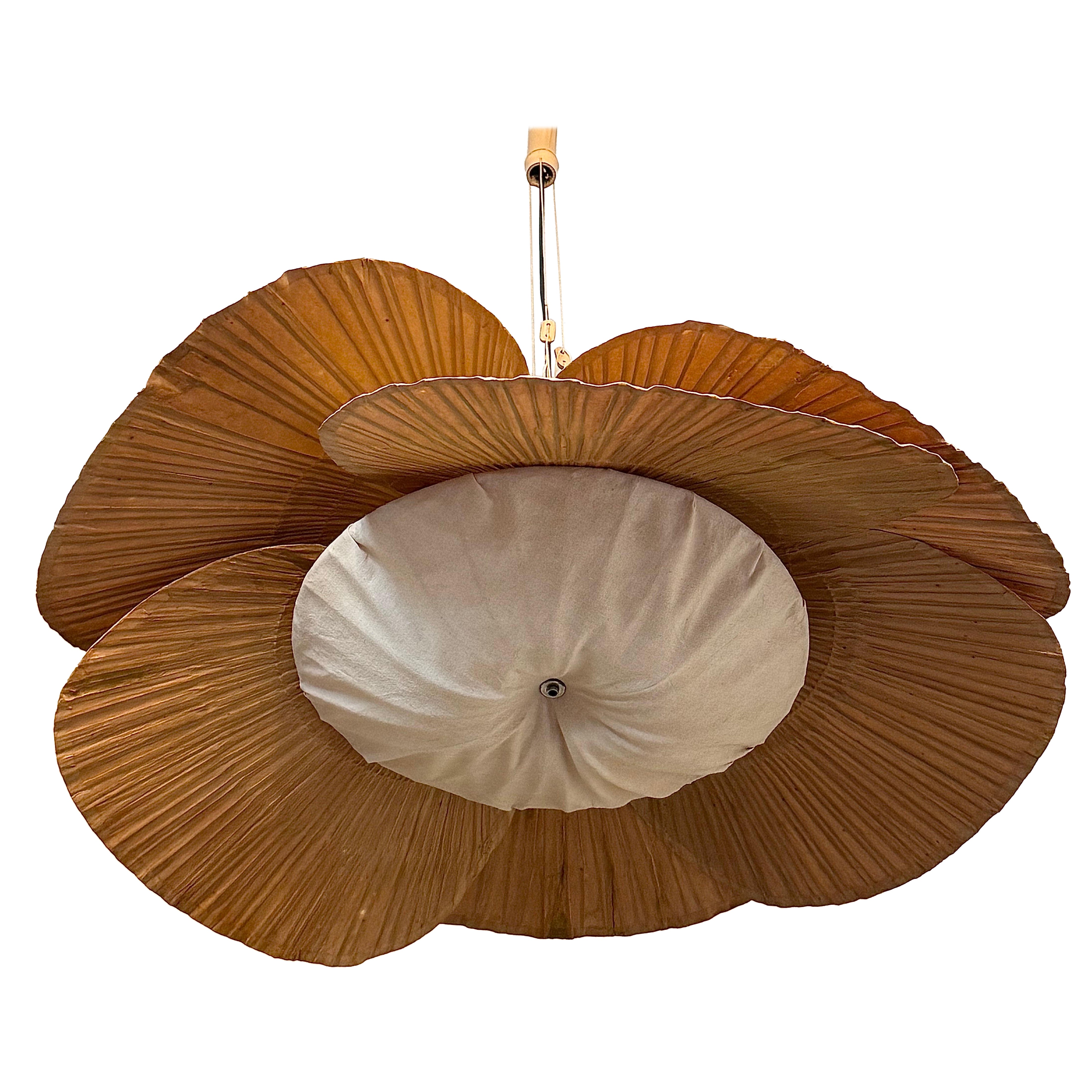 Rare suspension Uchiwa Halo II d'Ingo Maurer pour Design M, 1970 en vente