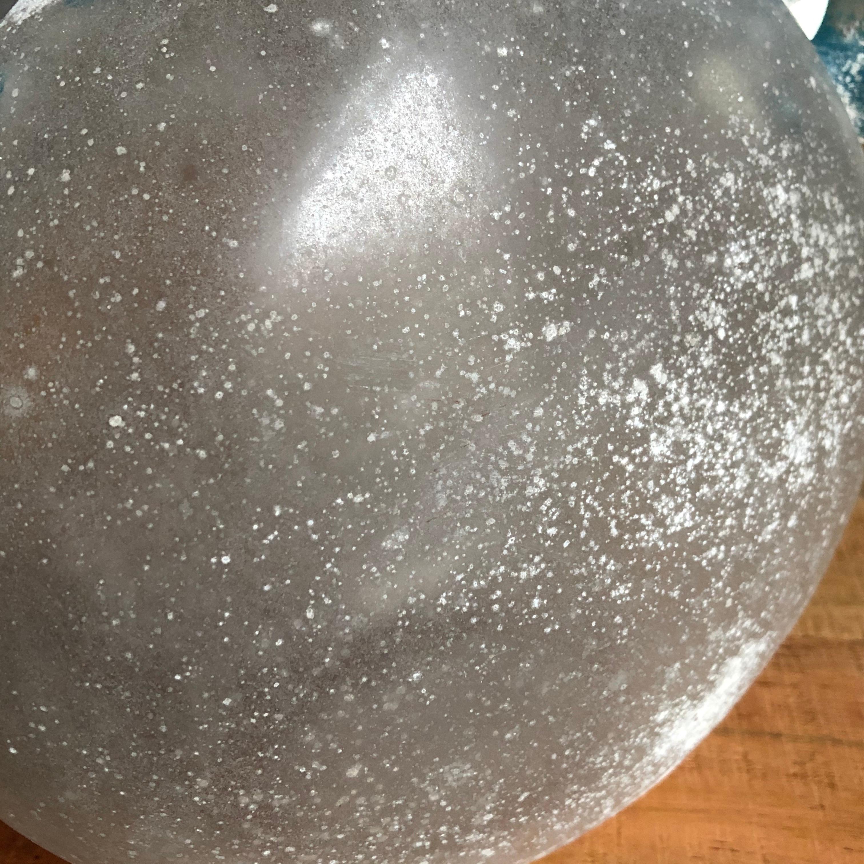 Rare vase en verre Scavo soufflé à la main par Seguso, 