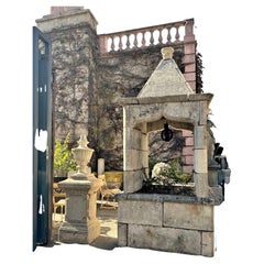 Rare Hand Carved Stone Wellhead Cistern Basin Antique Fountain Focal Point LA CA