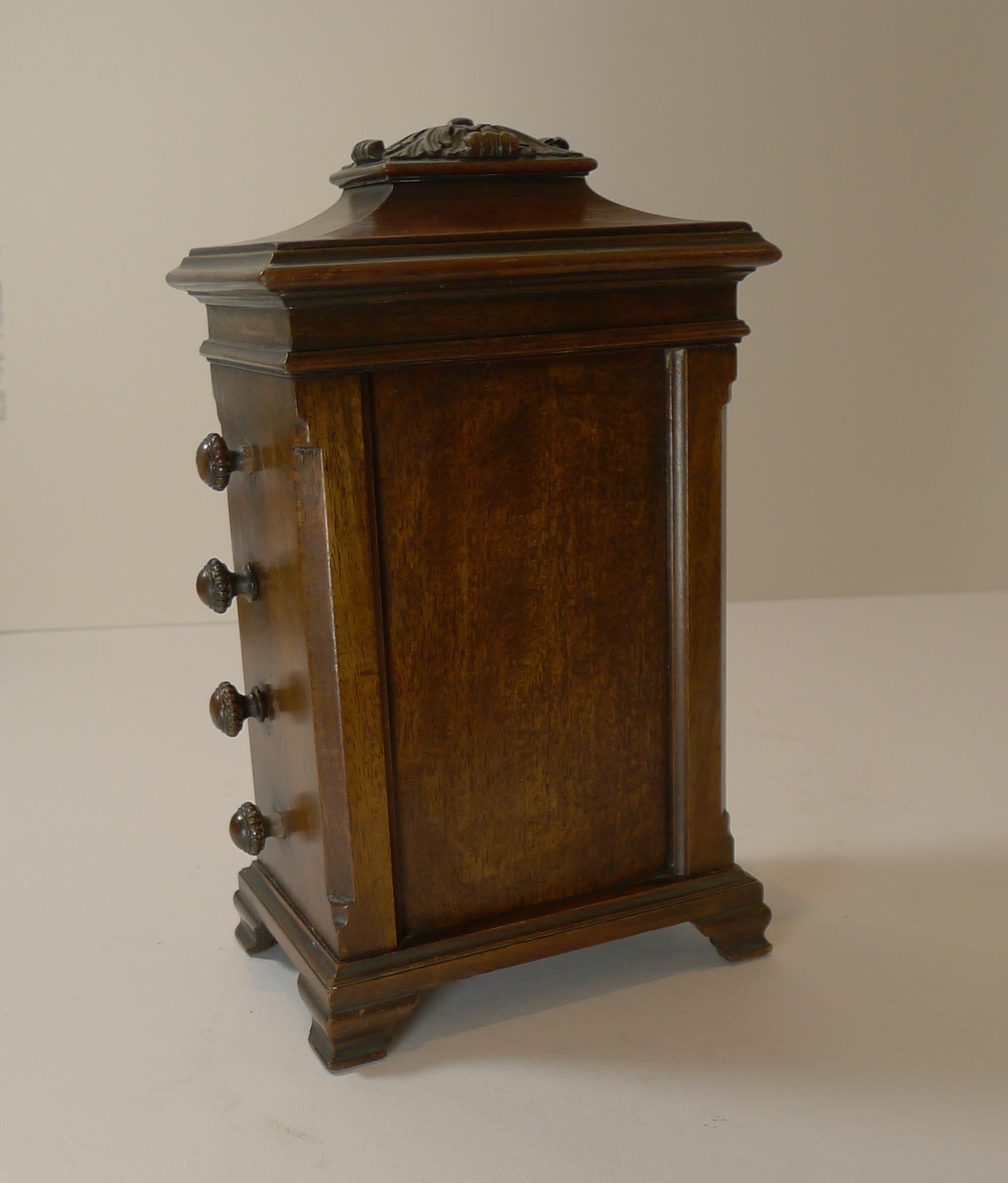 Late 19th Century Rare Hand Carved Wooden Desk-Top Perpetual Calendar c.1900