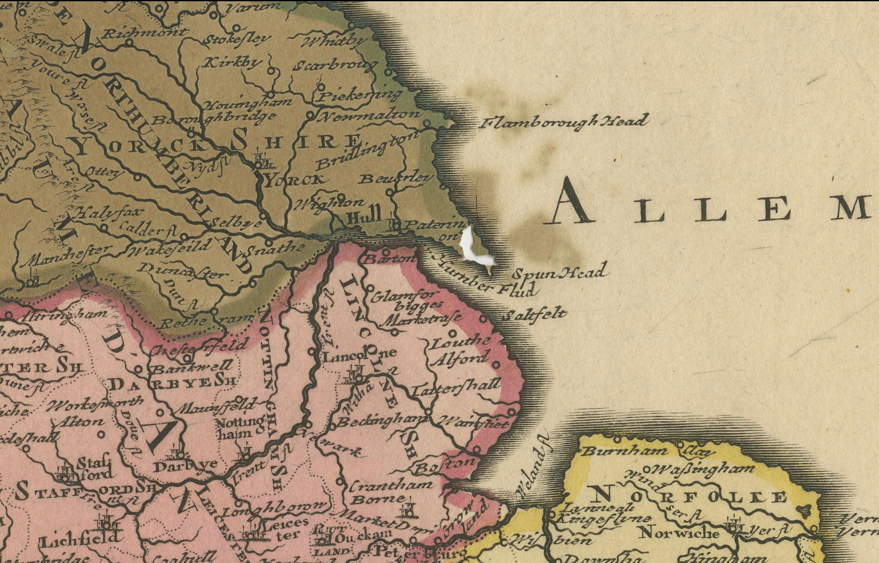 Rare Hand-colored Map of the British Isles by Gerard Valk, Published circa 1700 For Sale 1
