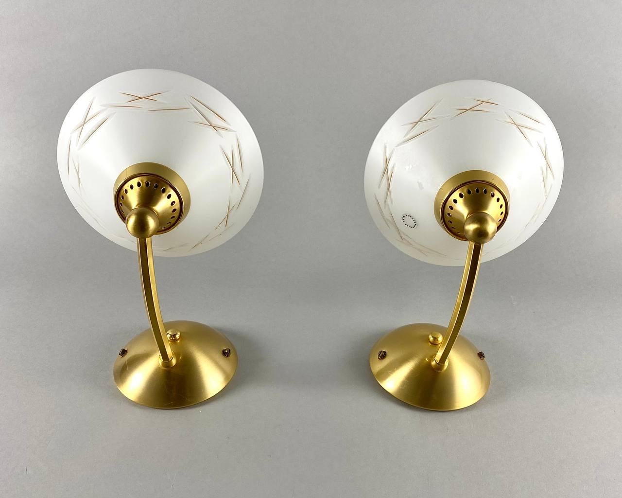 Hand-Blown paired wall sconces. Vintage lighting by Bankamp, Germany.

The designer lamps of this series from famous German manufacturer Bankamp are an excellent purchase for people who prefer elegance and originality in lighting design.  

The