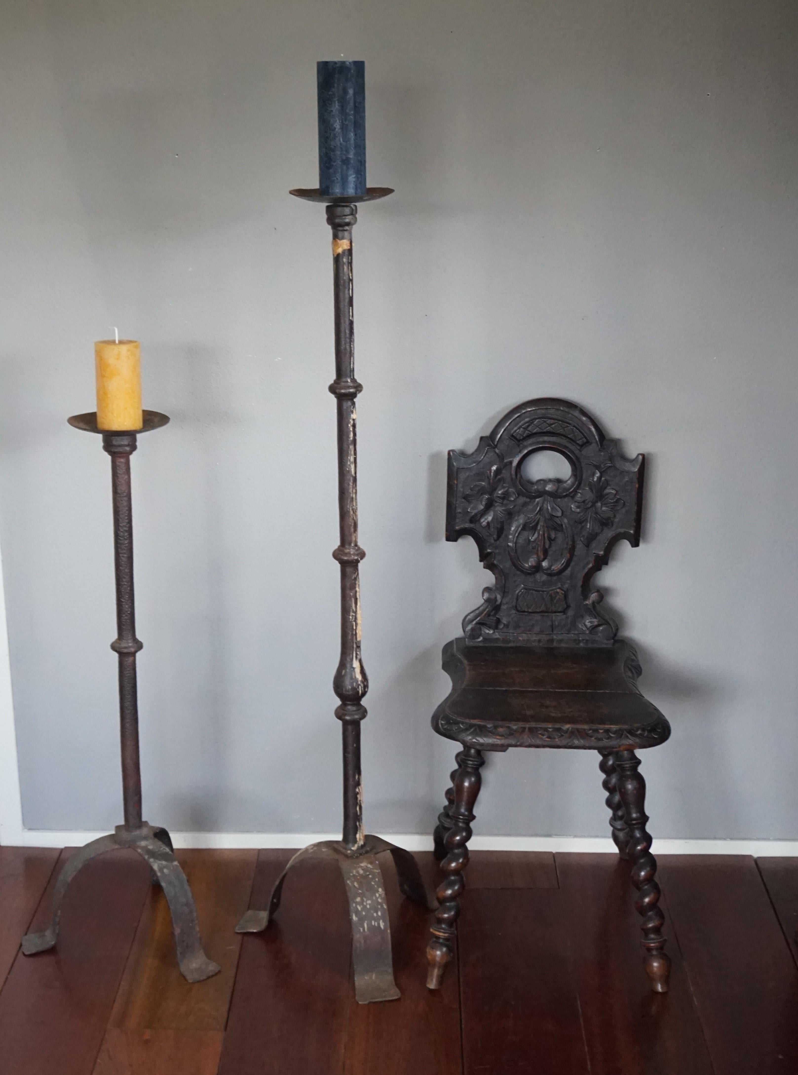 hand forged candlesticks