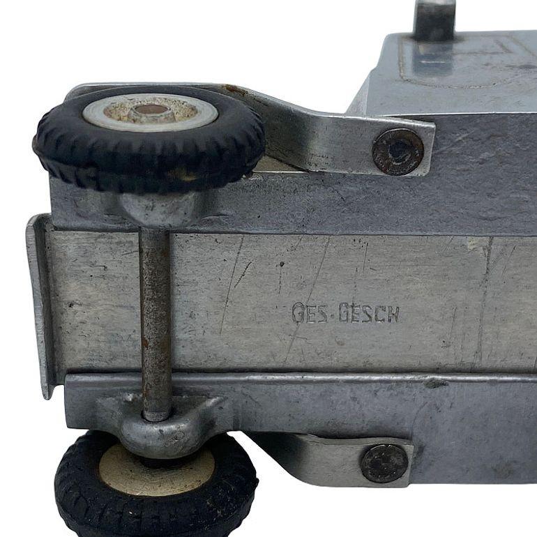 Rare Hand Machined Willys Jeep Ges-Gesch Table Lighter, West Germany by by Baier For Sale 1