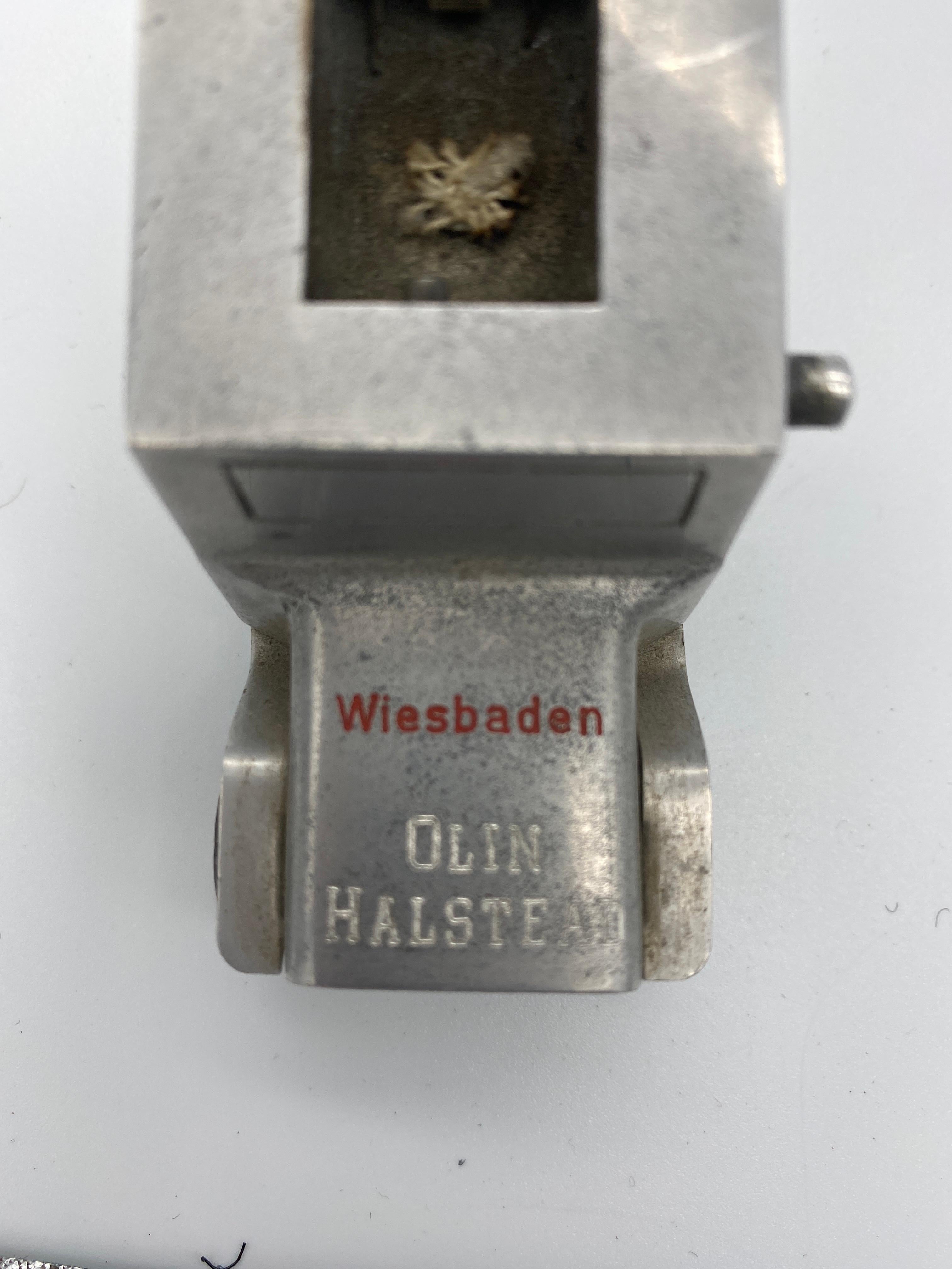 Mid-20th Century Rare Hand Machined Willys Jeep Ges-Gesch Table Lighter, West Germany by by Baier For Sale