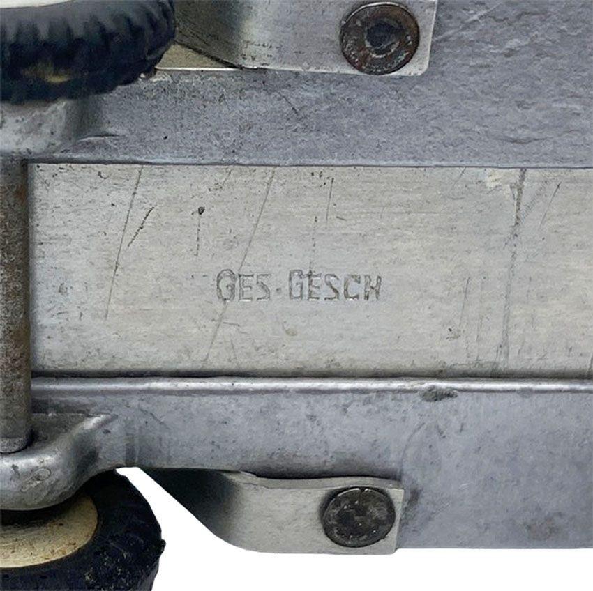 Rare Hand Machined Willys Jeep Ges-Gesch Table Lighter, West Germany by by Baier For Sale 2