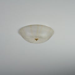 Rare Hand-Painted Flush Mount Model 1001, Lisa Johansson-Pape, Orno Oy, 1950s