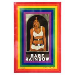 Rare Hand-Signed 1968 Pop Art Screen Print on Tin Babe Rainbow by Peter Blake RA