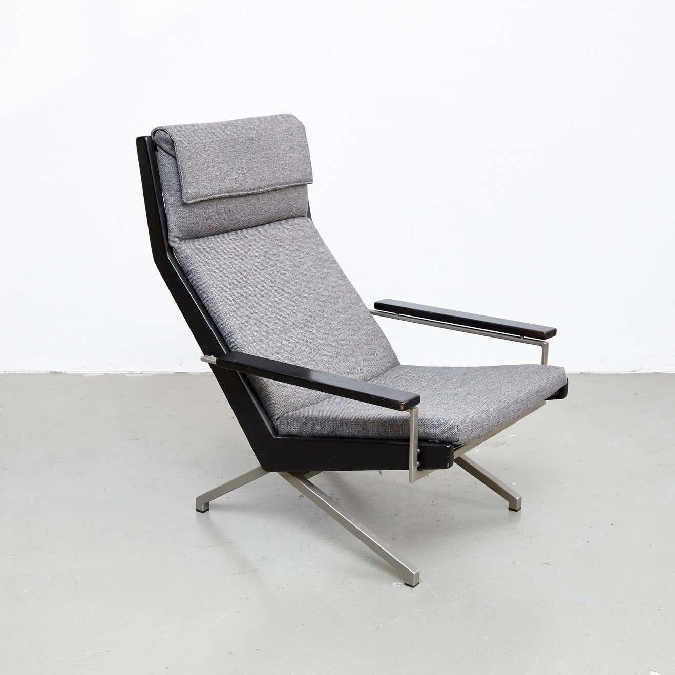 Mid-Century Modern Rare Hand Signed Rob Parry Easy Chair for Gelderland Netherlands, circa 1960