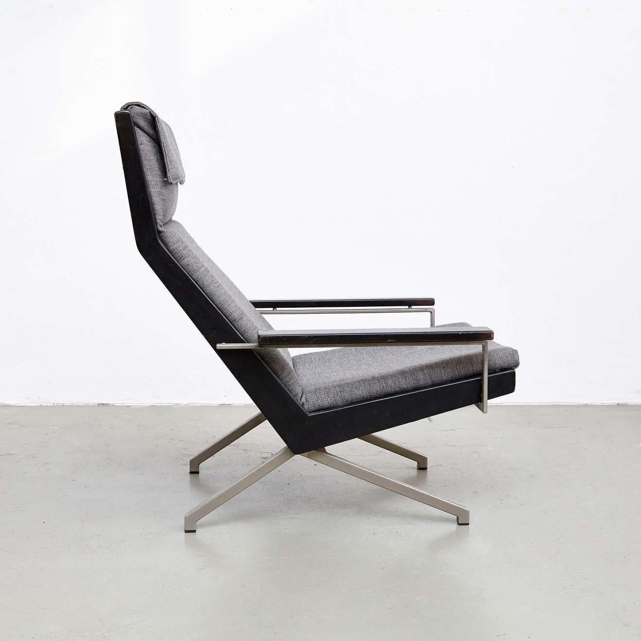 Rare Hand Signed Rob Parry Easy Chair for Gelderland Netherlands, circa 1960 In Good Condition For Sale In Barcelona, Barcelona