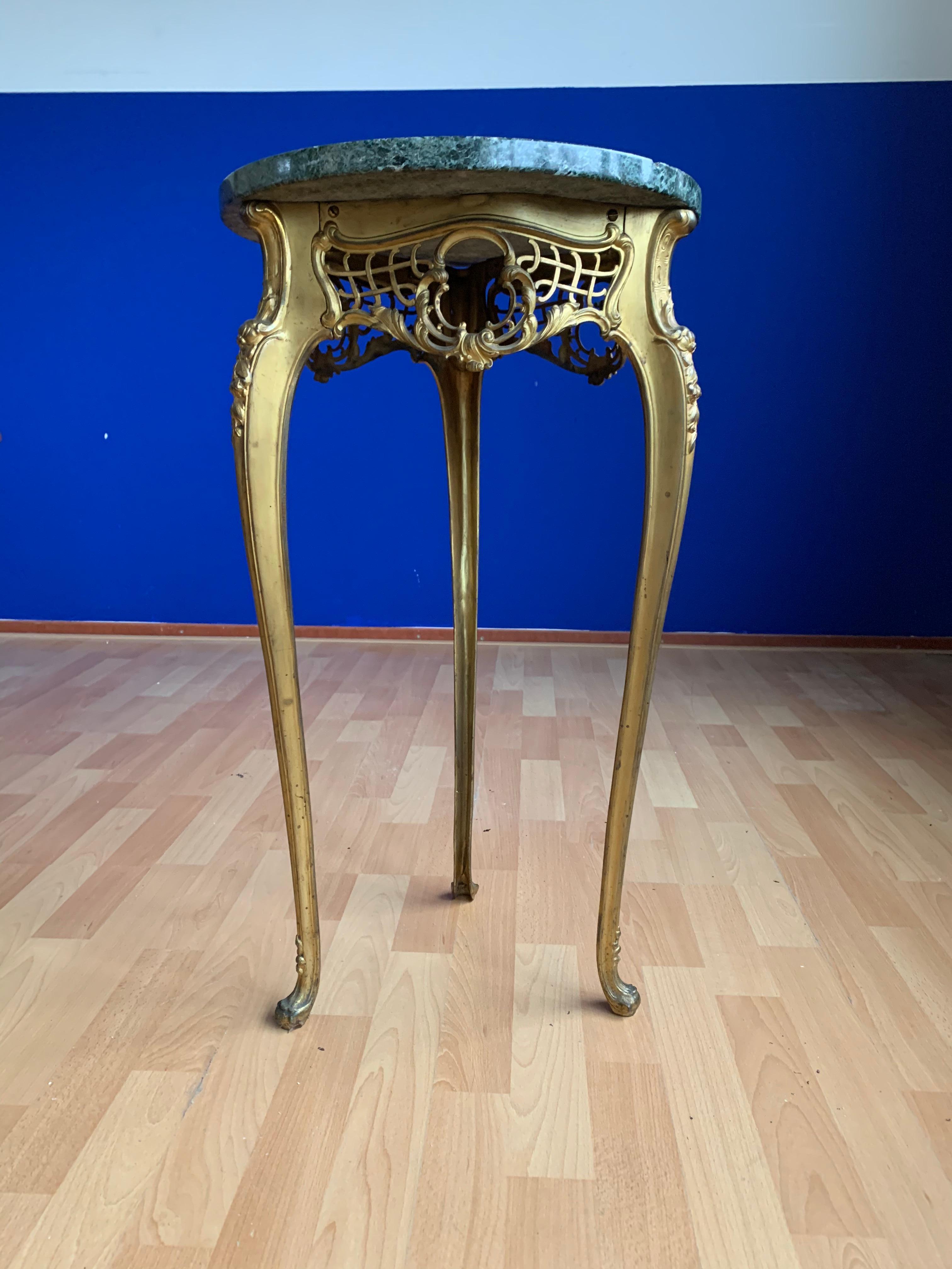 antique bronze table