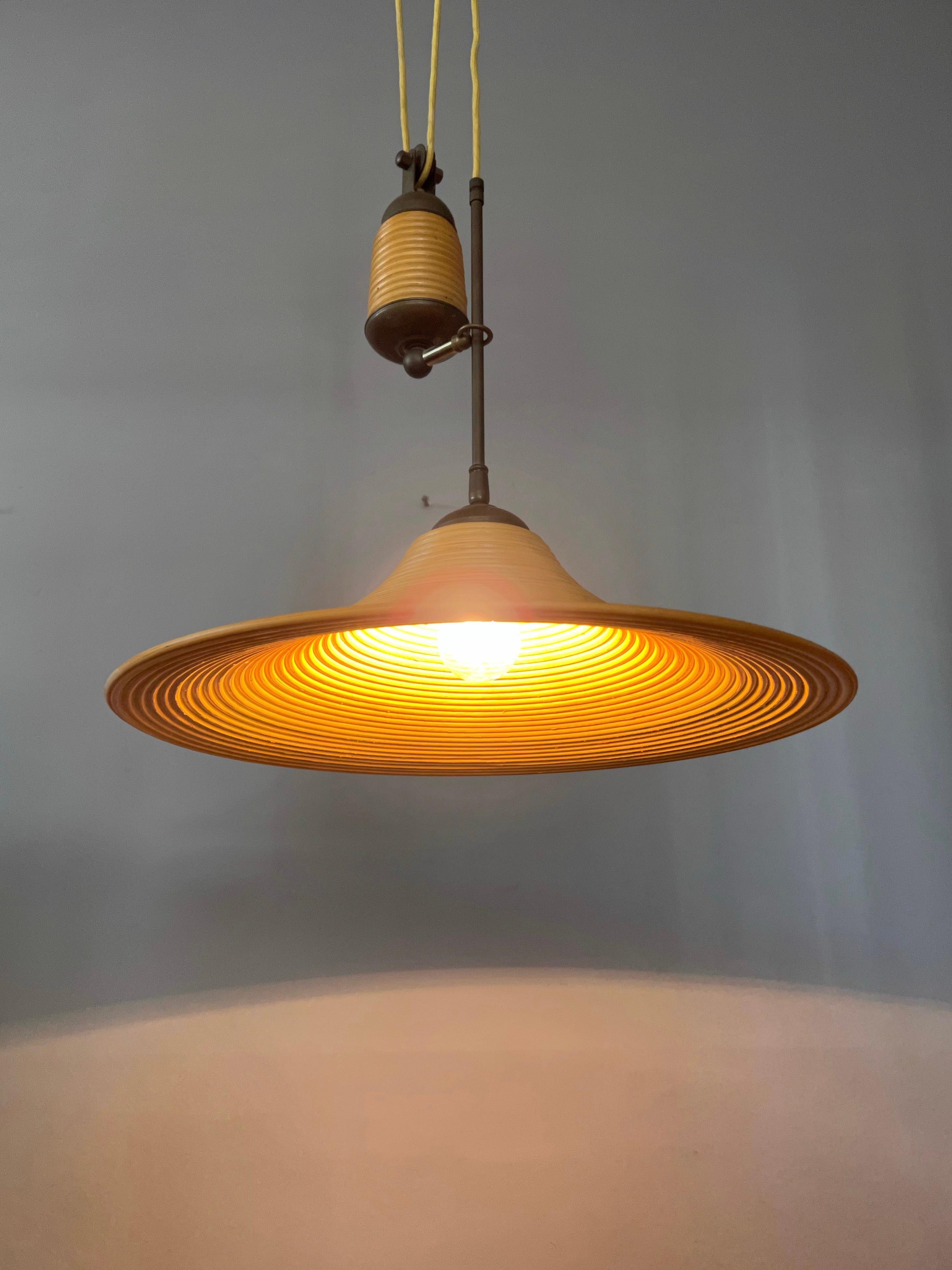 modern rattan light fixture