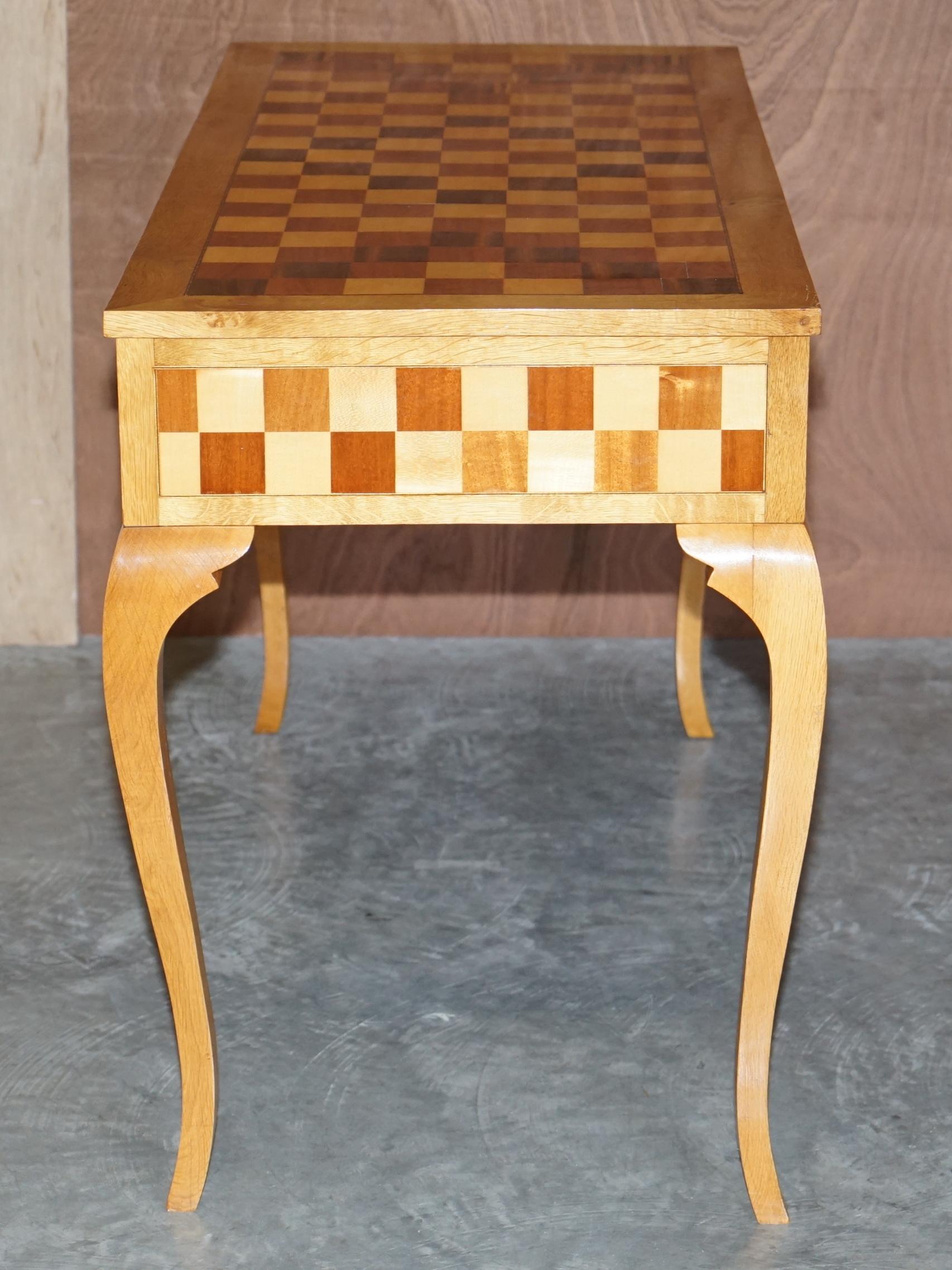 Rare Handmade Sample Specimen Wood Console Table Pollard Oak Burr Walnut Maple 6