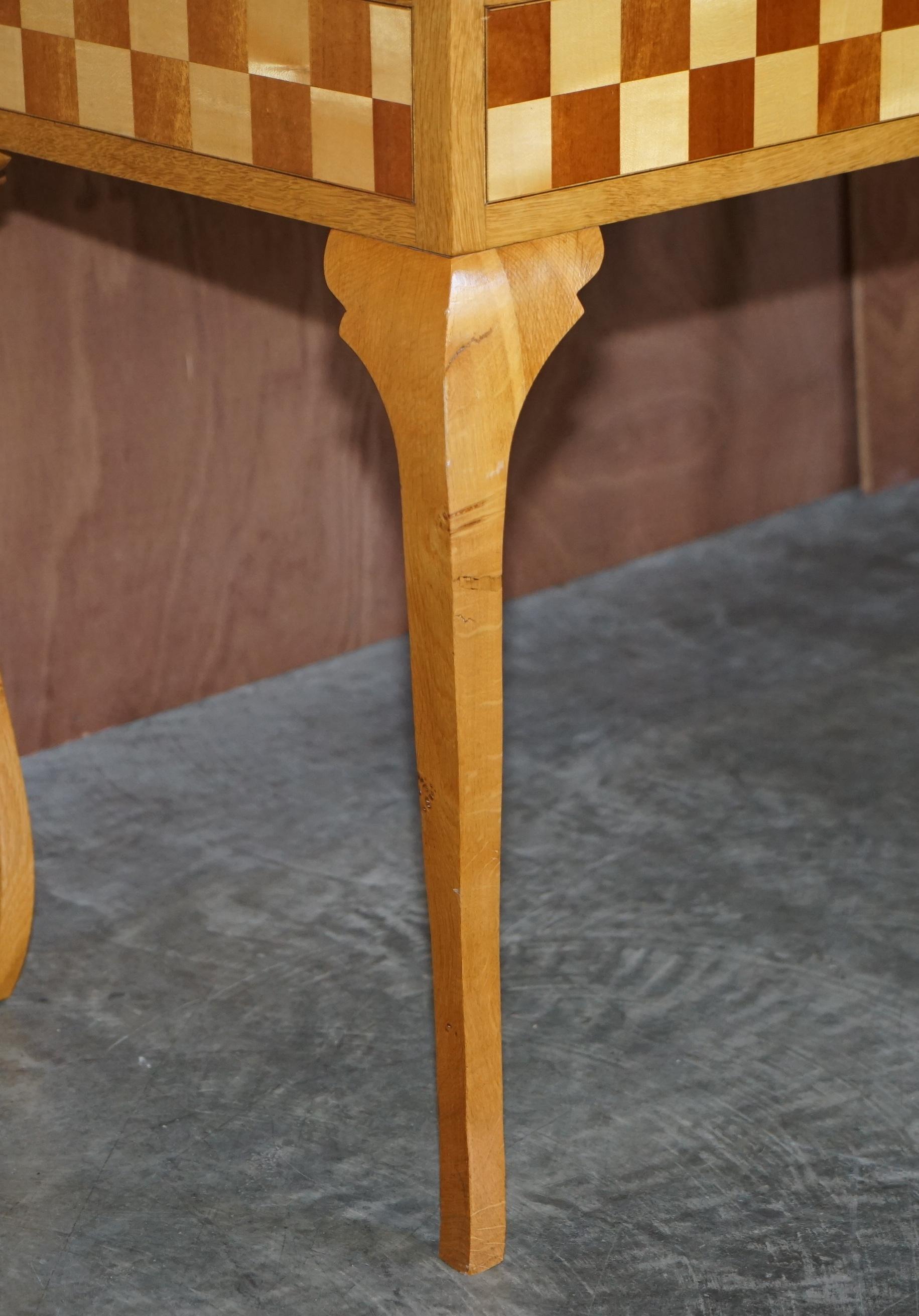 Rare Handmade Sample Specimen Wood Console Table Pollard Oak Burr Walnut Maple 9
