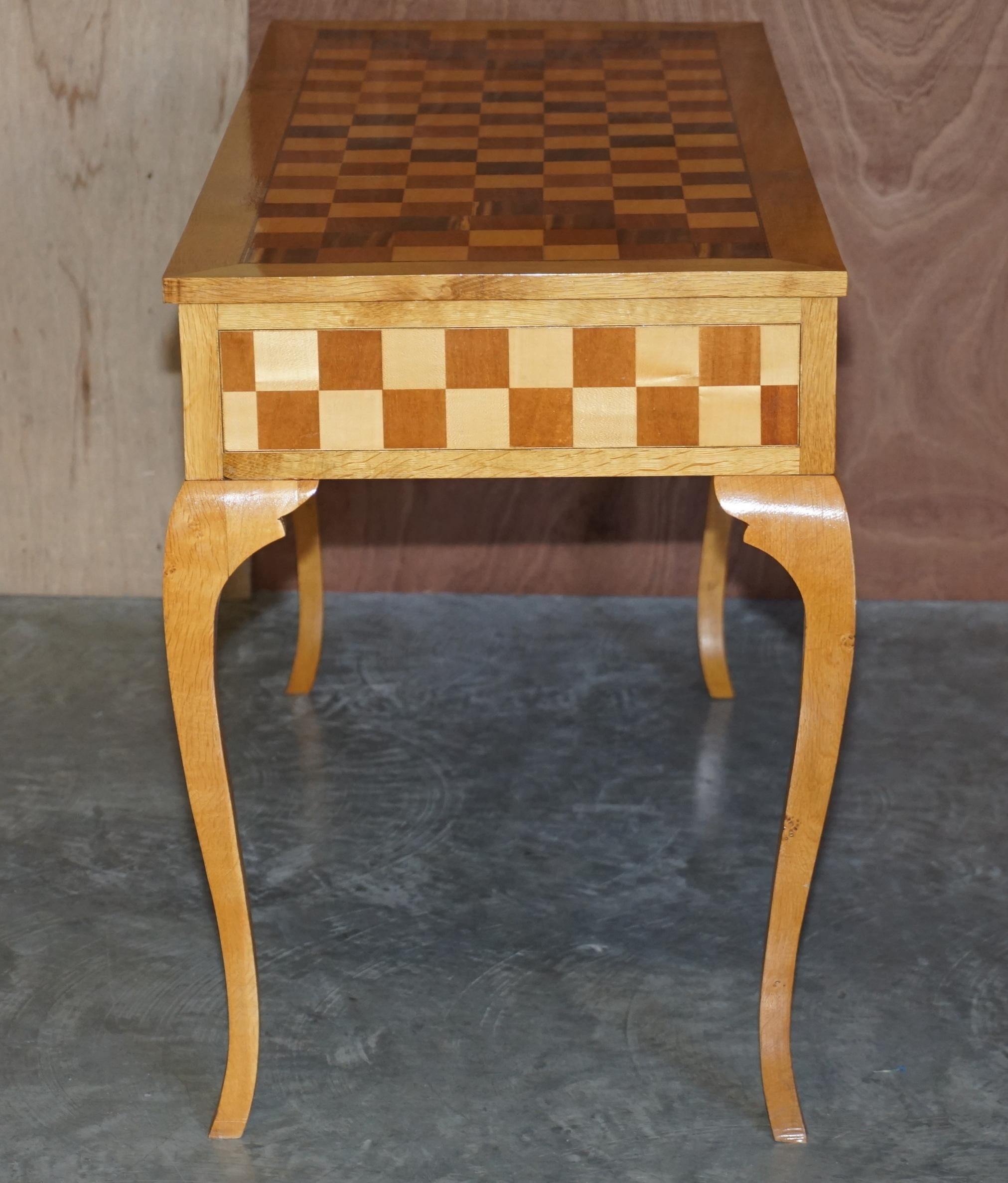 Rare Handmade Sample Specimen Wood Console Table Pollard Oak Burr Walnut Maple 11