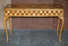 Rare Handmade Sample Specimen Wood Console Table Pollard Oak Burr Walnut Maple