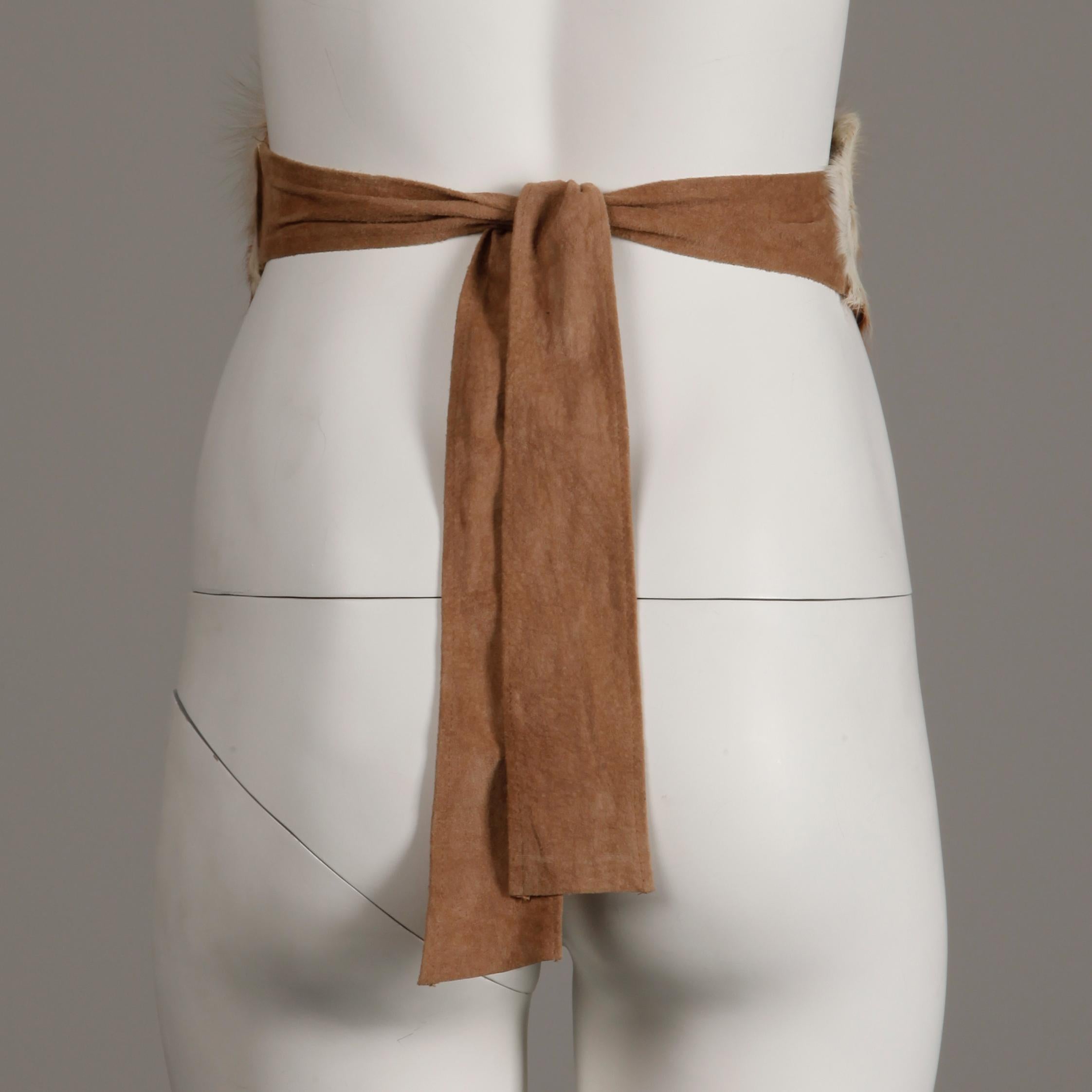 suede sash belt