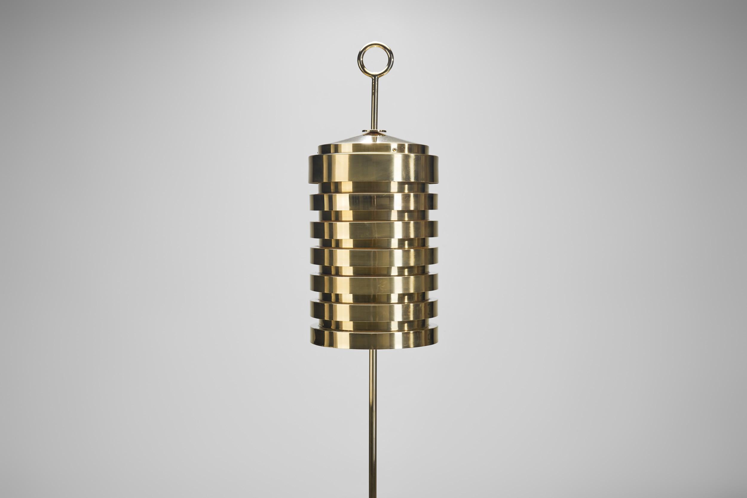 Rare lampadaire en laiton Hans-Agne Jakobsson pour AB Markaryd, Suède vers les années 1960 en vente 2
