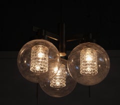 Rare Hans-Agne Jakobsson Brass Pendant, 1960s