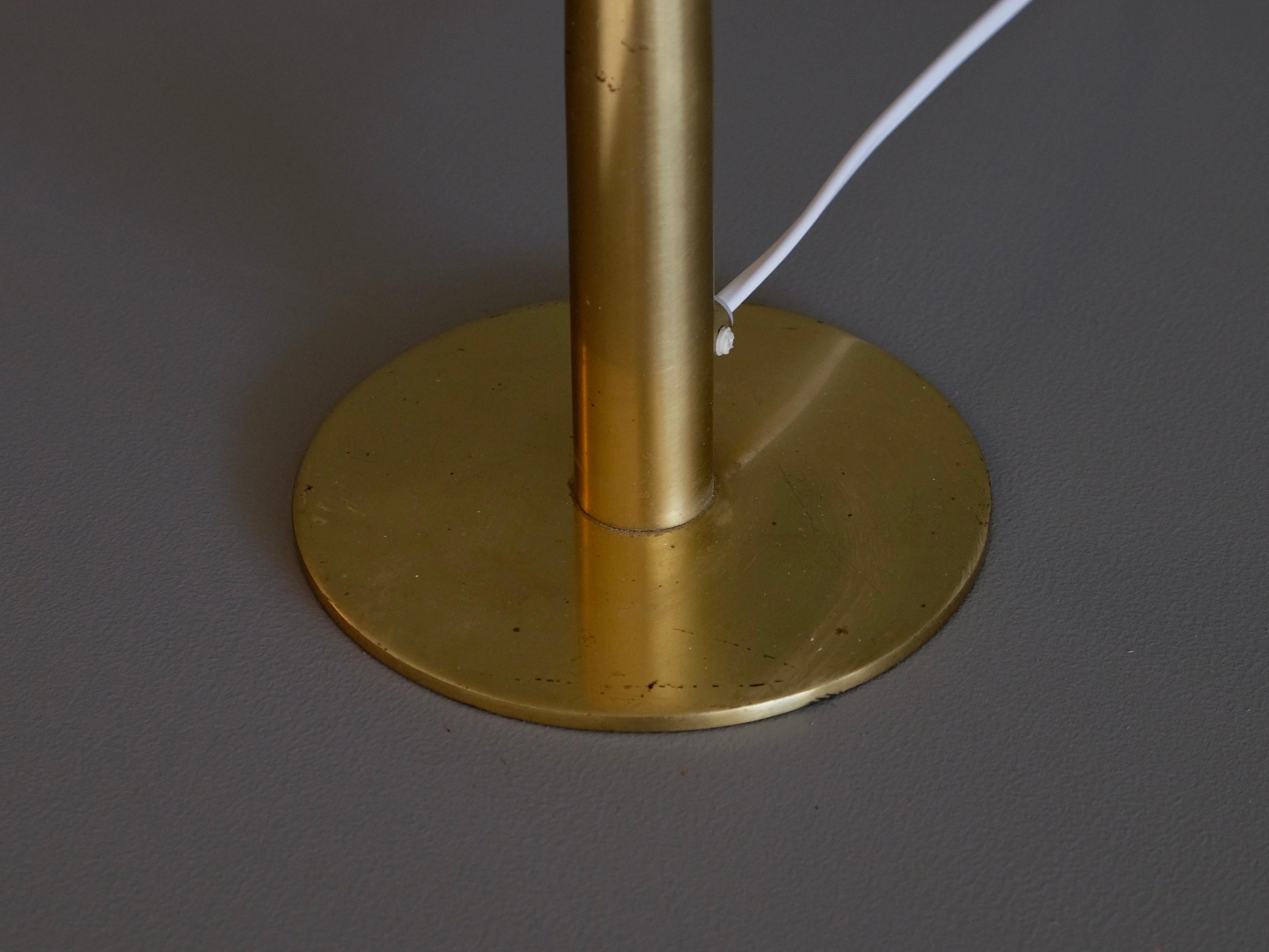 Mid-20th Century Rare Hans-Agne Jakobsson Brass Table Lamp B-105, 1960s