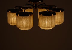 Rara lampada da soffitto Hans-Agne Jakobsson modello T-606, anni '60