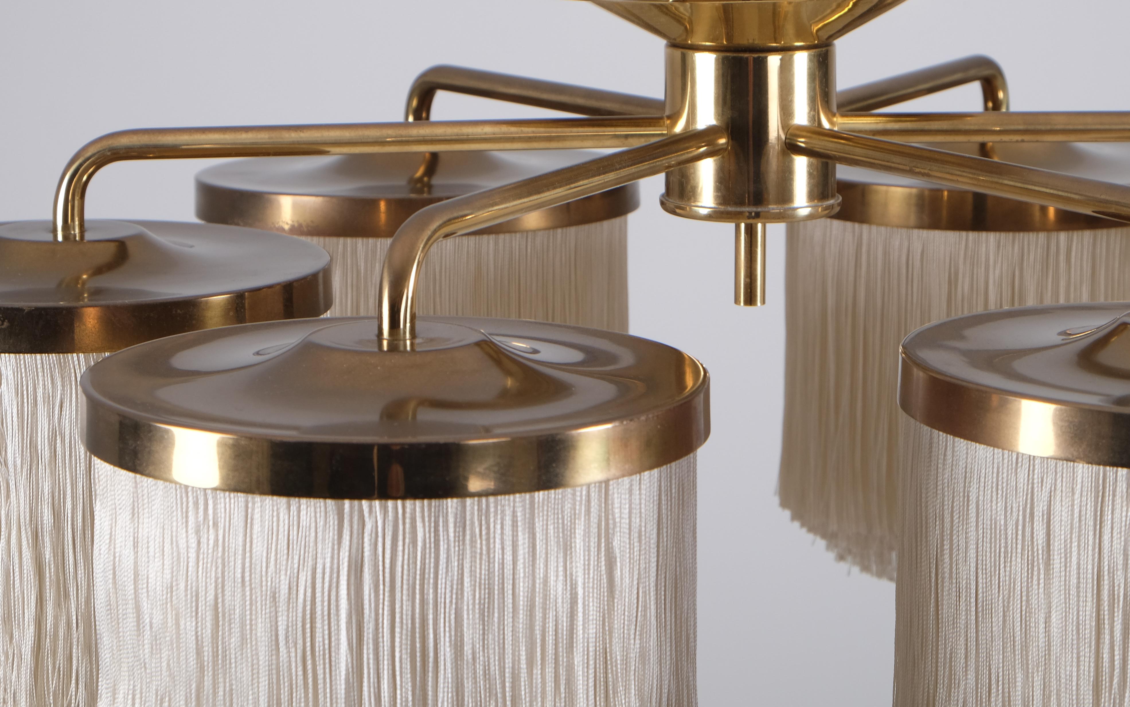 Metà XX secolo Rara lampada da soffitto Hans-Agne Jakobsson modello T-606, anni '60 in vendita