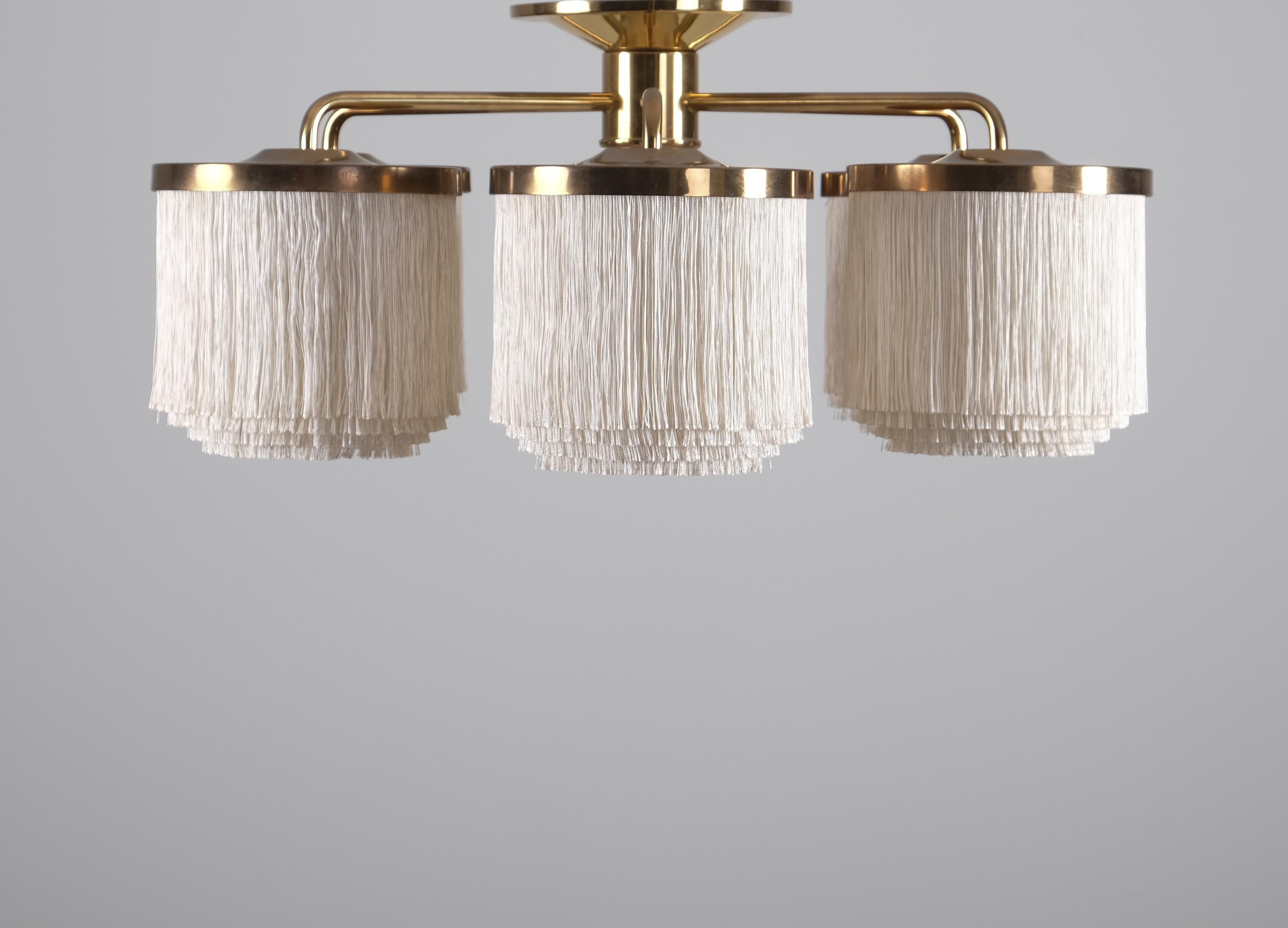 Ottone Rara lampada da soffitto Hans-Agne Jakobsson modello T-606, anni '60 in vendita
