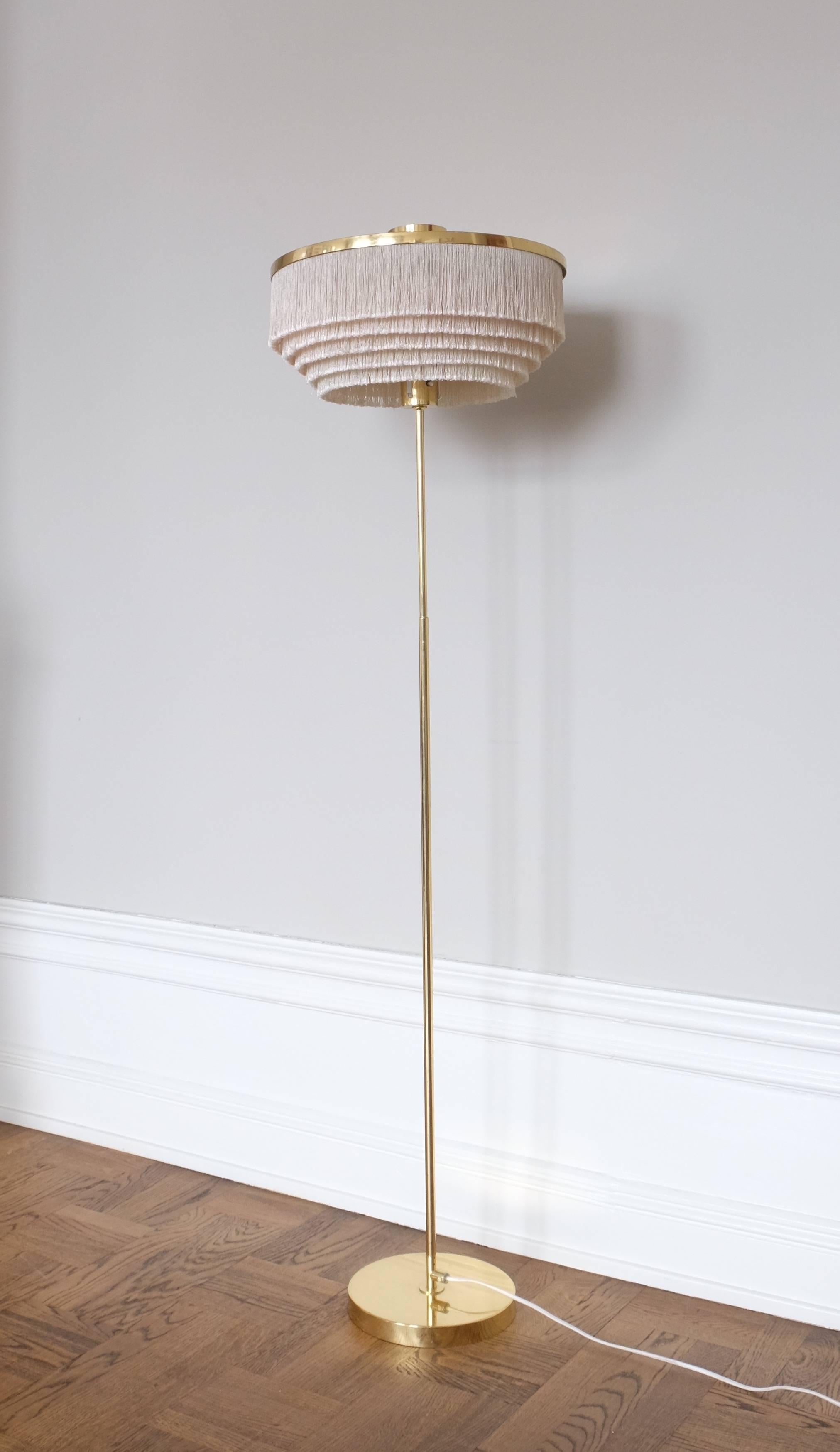 Brass Rare Hans-Agne Jakobsson Floor Lamp Model G-110, 1960s