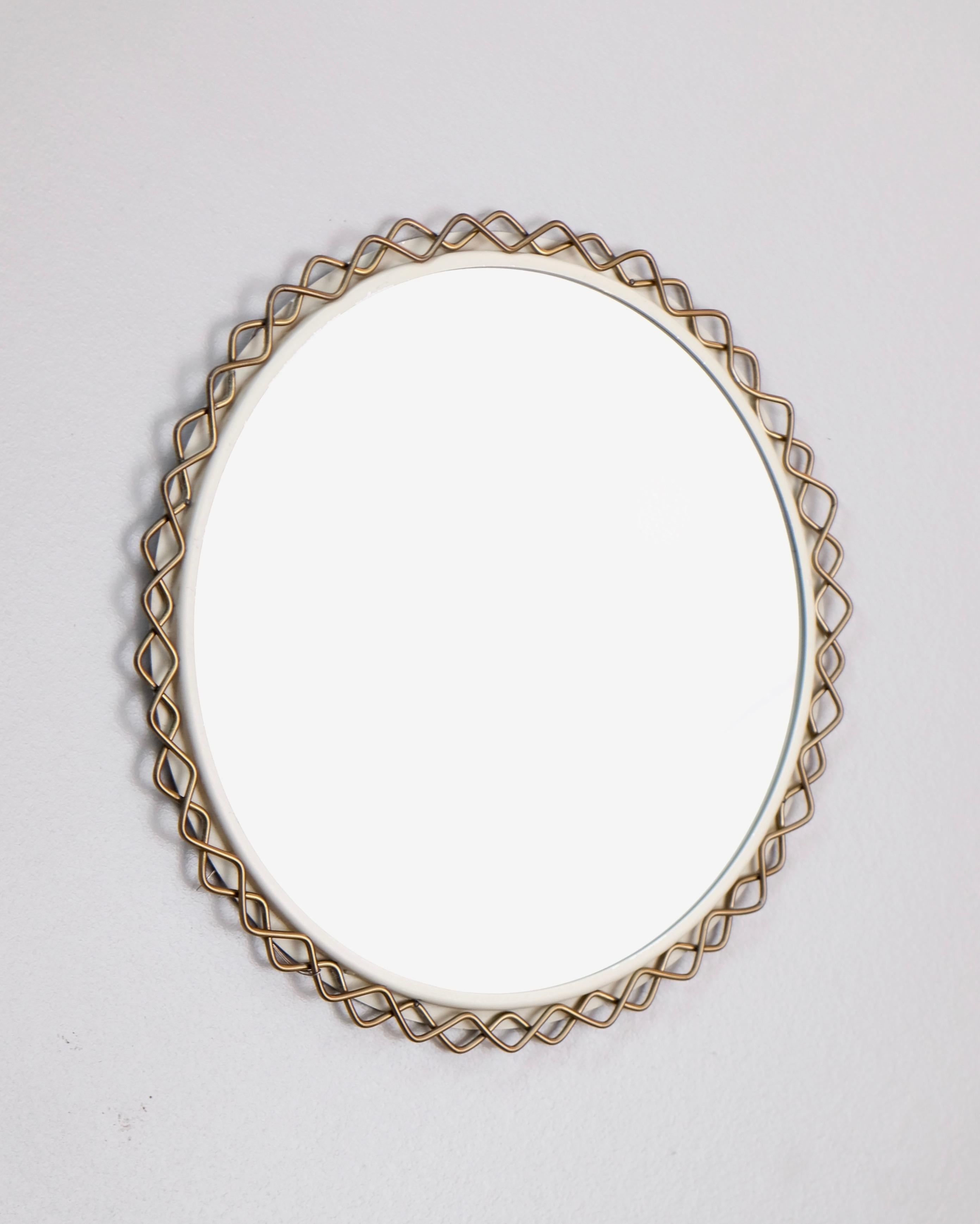 Scandinavian Modern Rare Hans-Agne Jakobsson Mirror, Sweden, 1950s For Sale