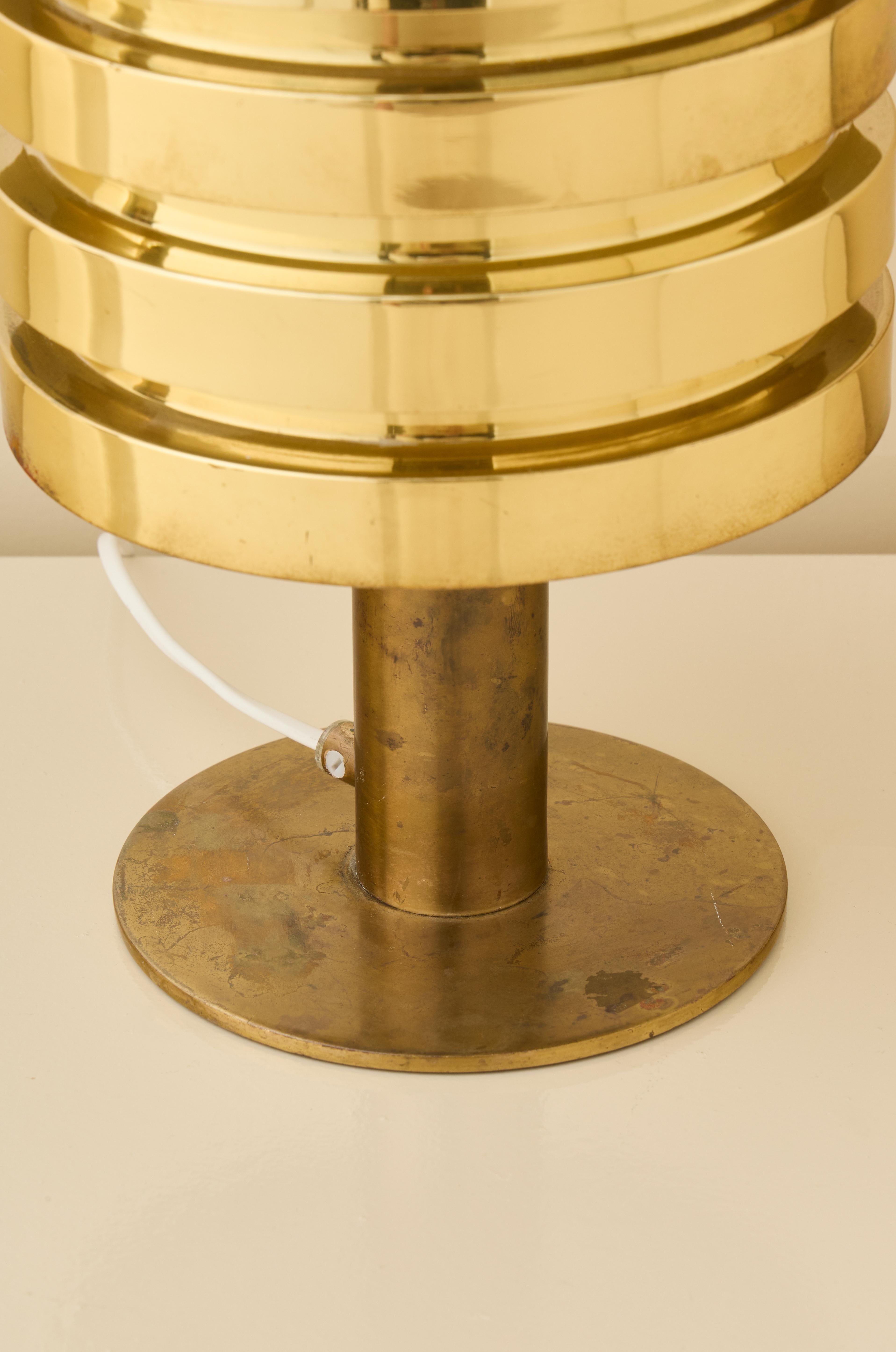 Laiton Rare lampe de table Hans-Agne Jakobsson Model I B-99, années 1960 en vente