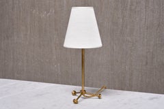 Seltene Hans Bergström Tischlampe aus Messing, Model No. 732, Ateljé Lyktan, Schweden, 1940er Jahre