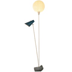 Rare Hans Bergström for Ateljé Lyktan Two-Armed Floor Lamp 