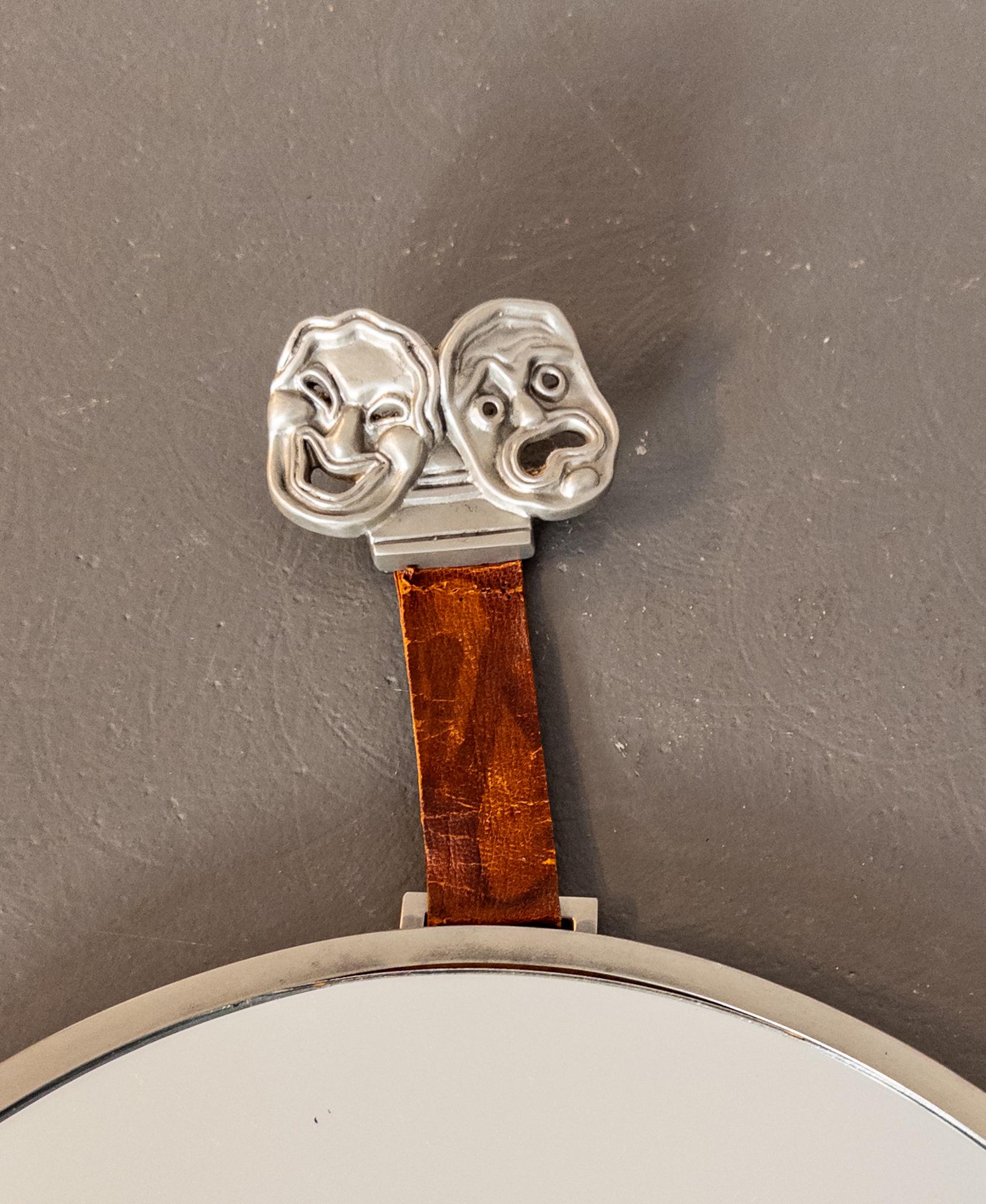 Scandinave moderne Rare miroir de Hans Bergström - Ystad-Metall, 1932 en vente