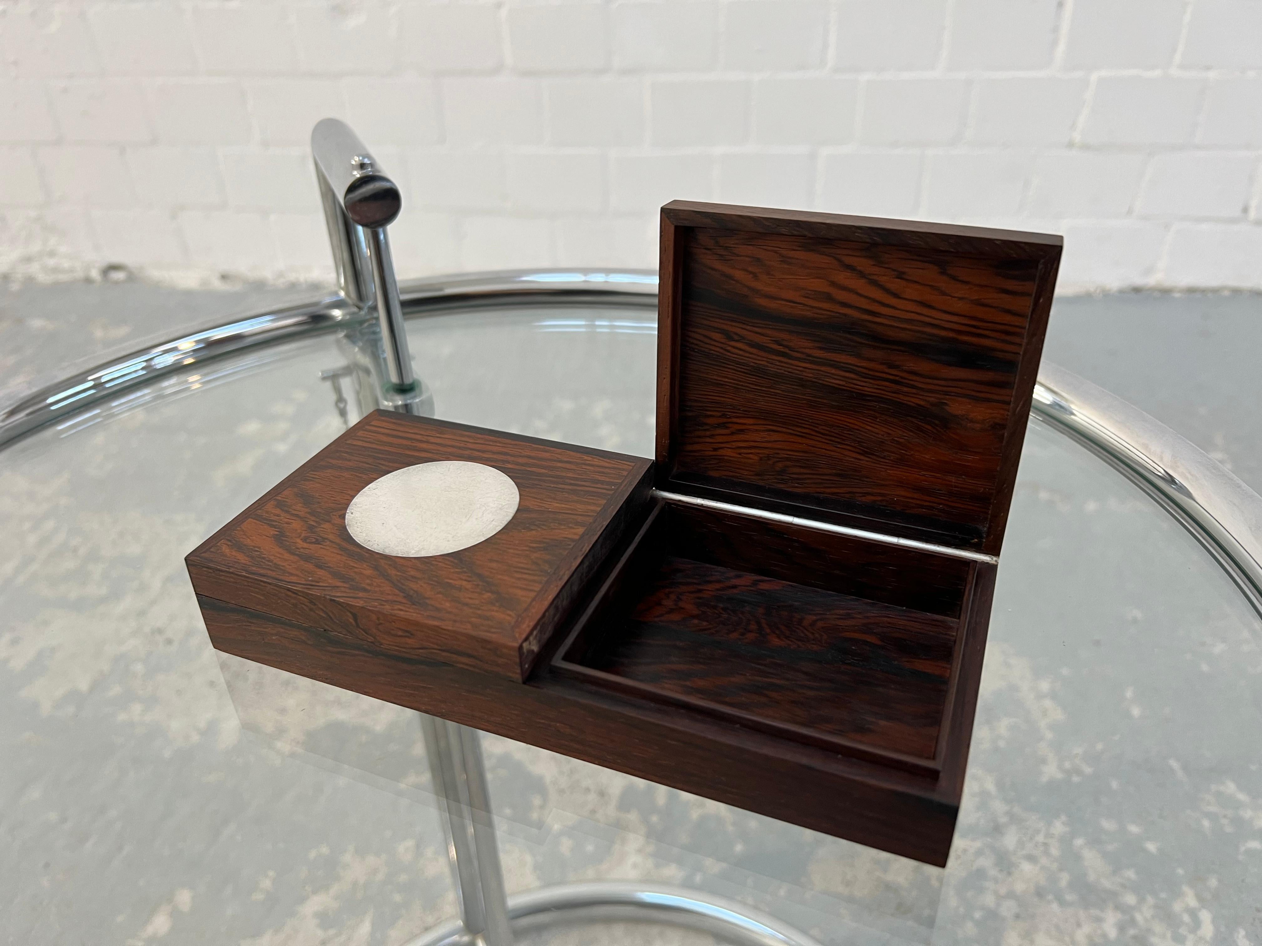 Rare Hans Hansen Double Box in Rosewood with Sterling Silver Inlay 2