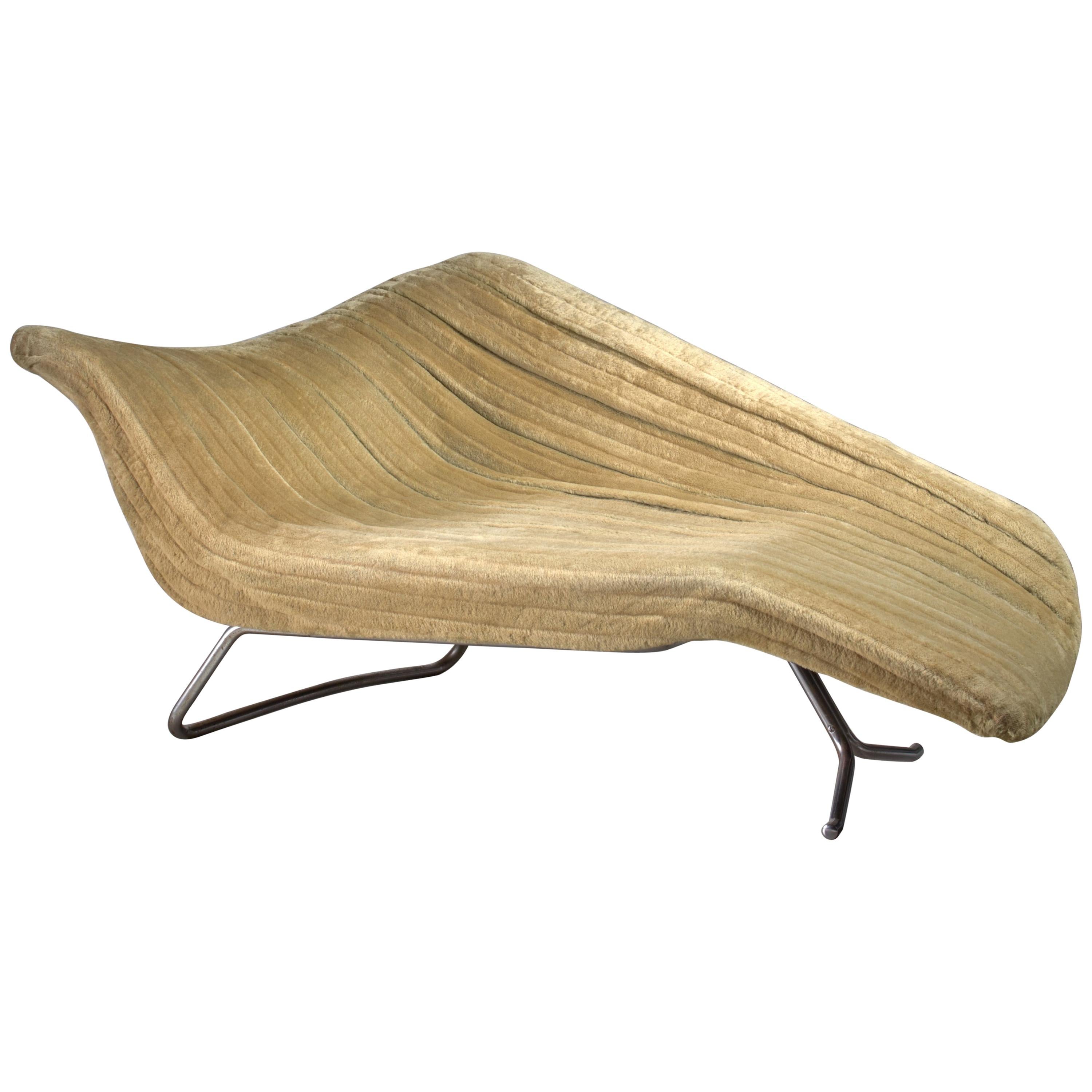 Rare Hans Hartl Sculptural Chaise Longue, Denmark, 1950s For Sale