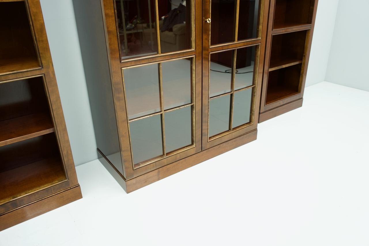 Modern Rare Hans Hopfer Display-Bookcase Cabinet Cherrywood WK, Germany For Sale