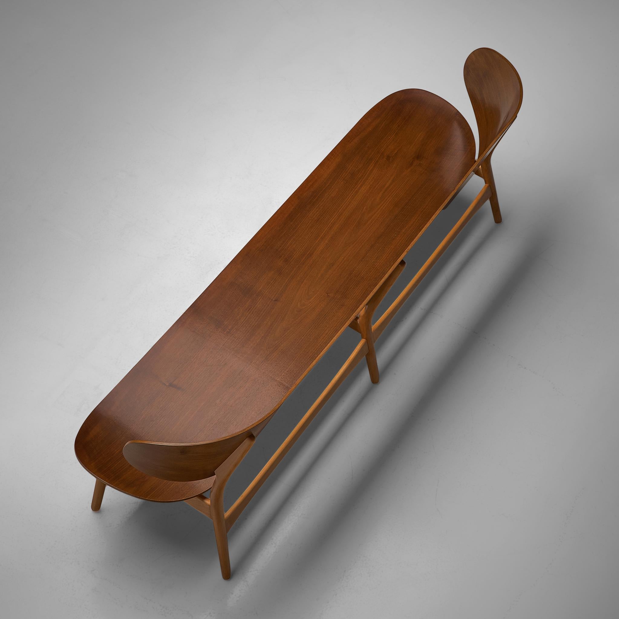 Rare Hans J. Wegner Bench FH 1935/4 in Walnut 1