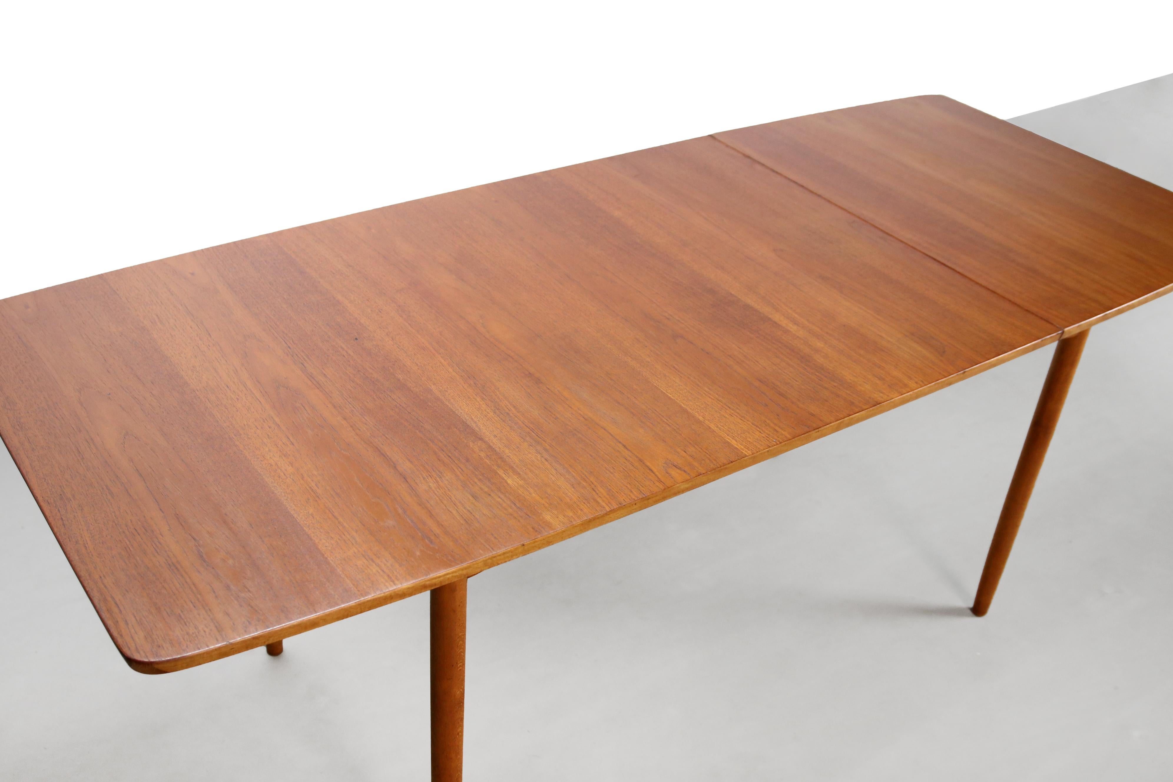 20th Century Rare Hans Wegner Drop Leaf Dining Room Table by Andreas Tuck