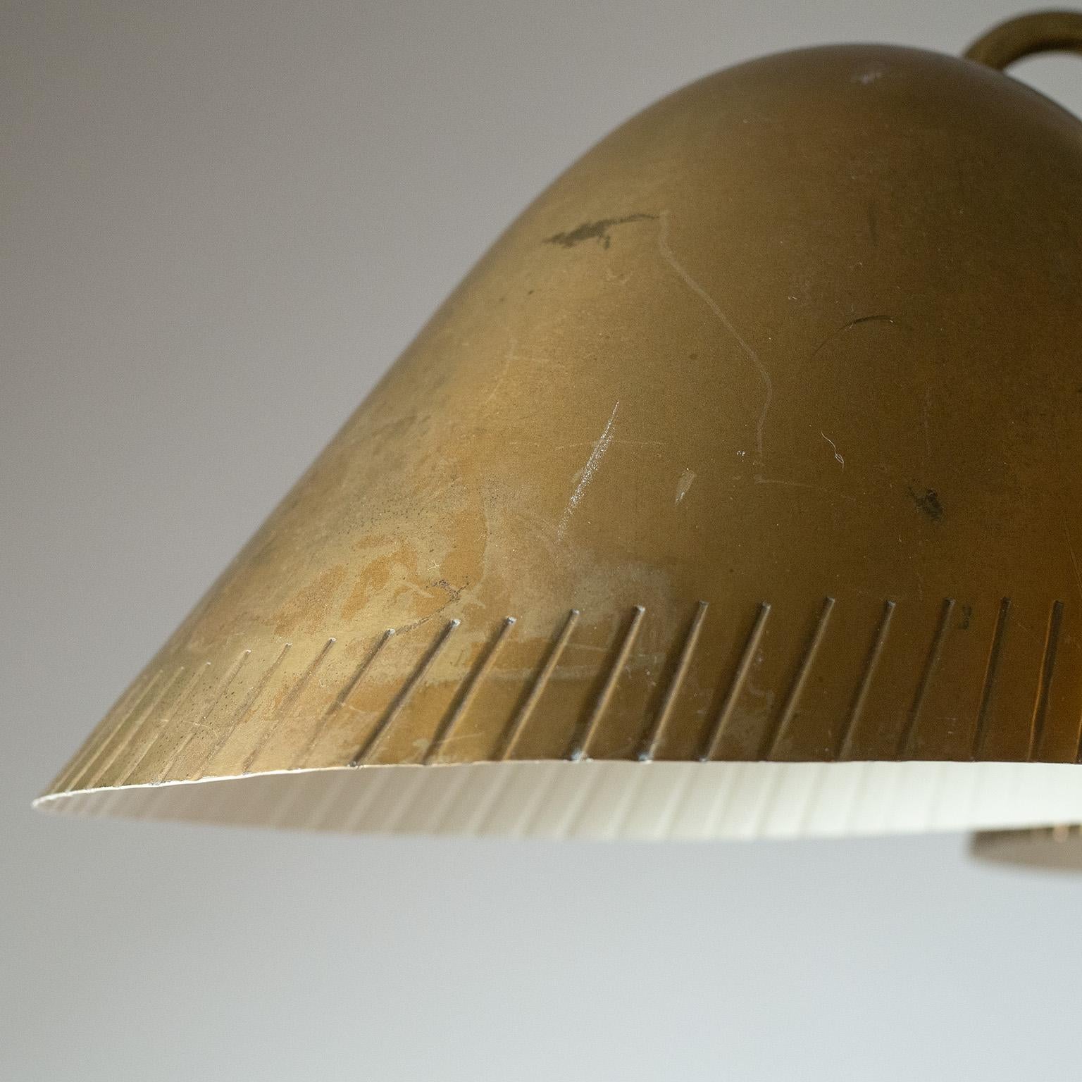 Rare Harald Notini Brass Chandelier, 1940s 3