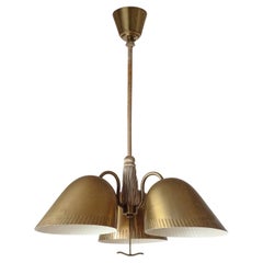Rare Harald Notini Brass Chandelier, 1940s