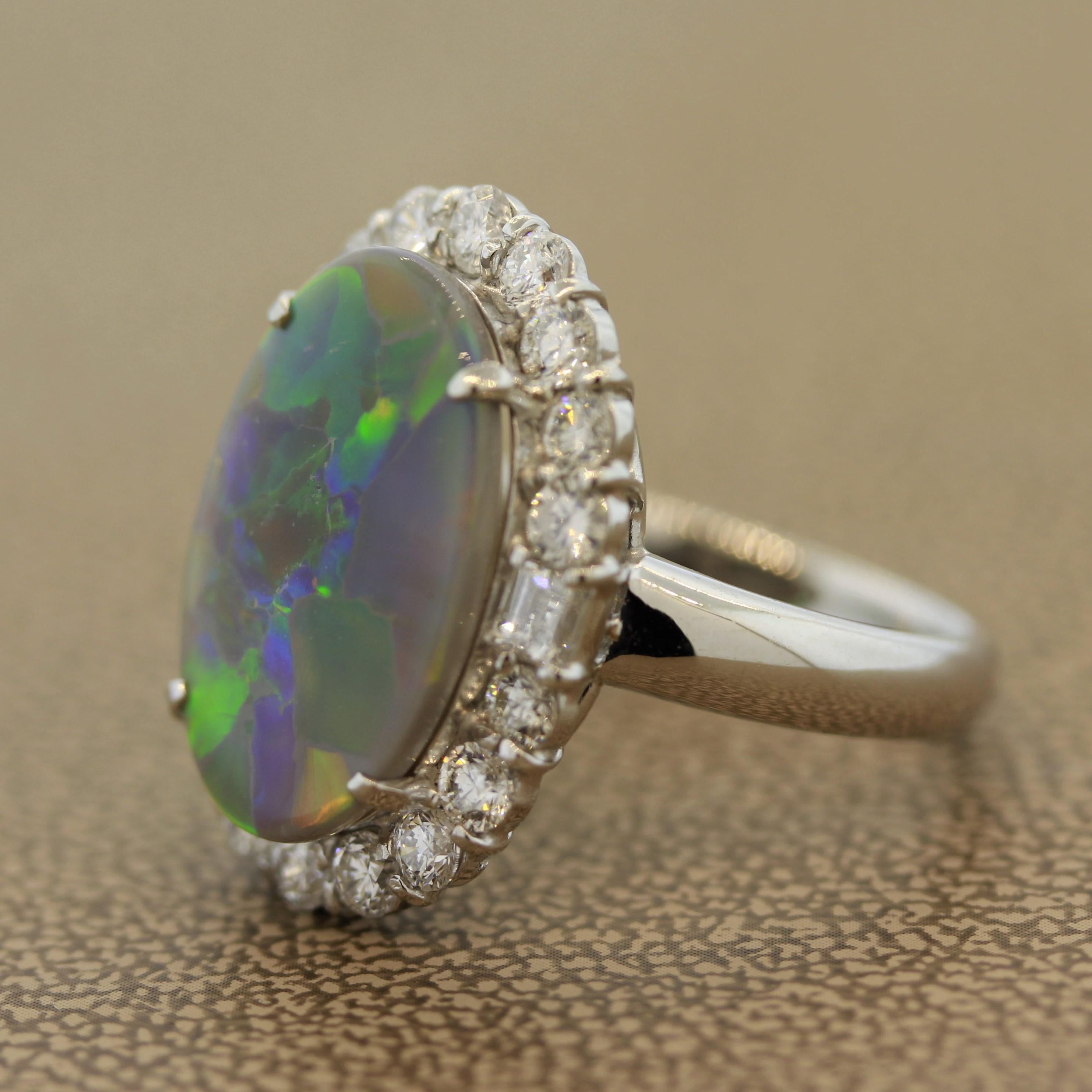 harlequin opal ring