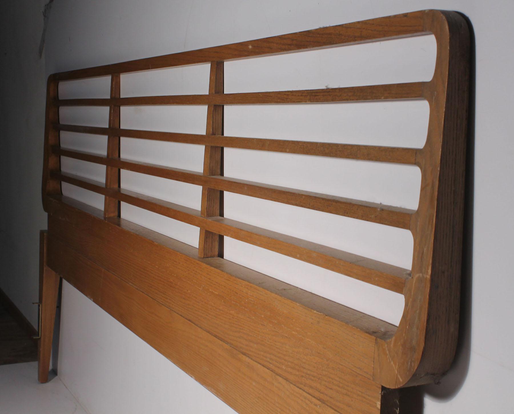 American Rare Harold Schwartz Headboard Bed for Romweber For Sale