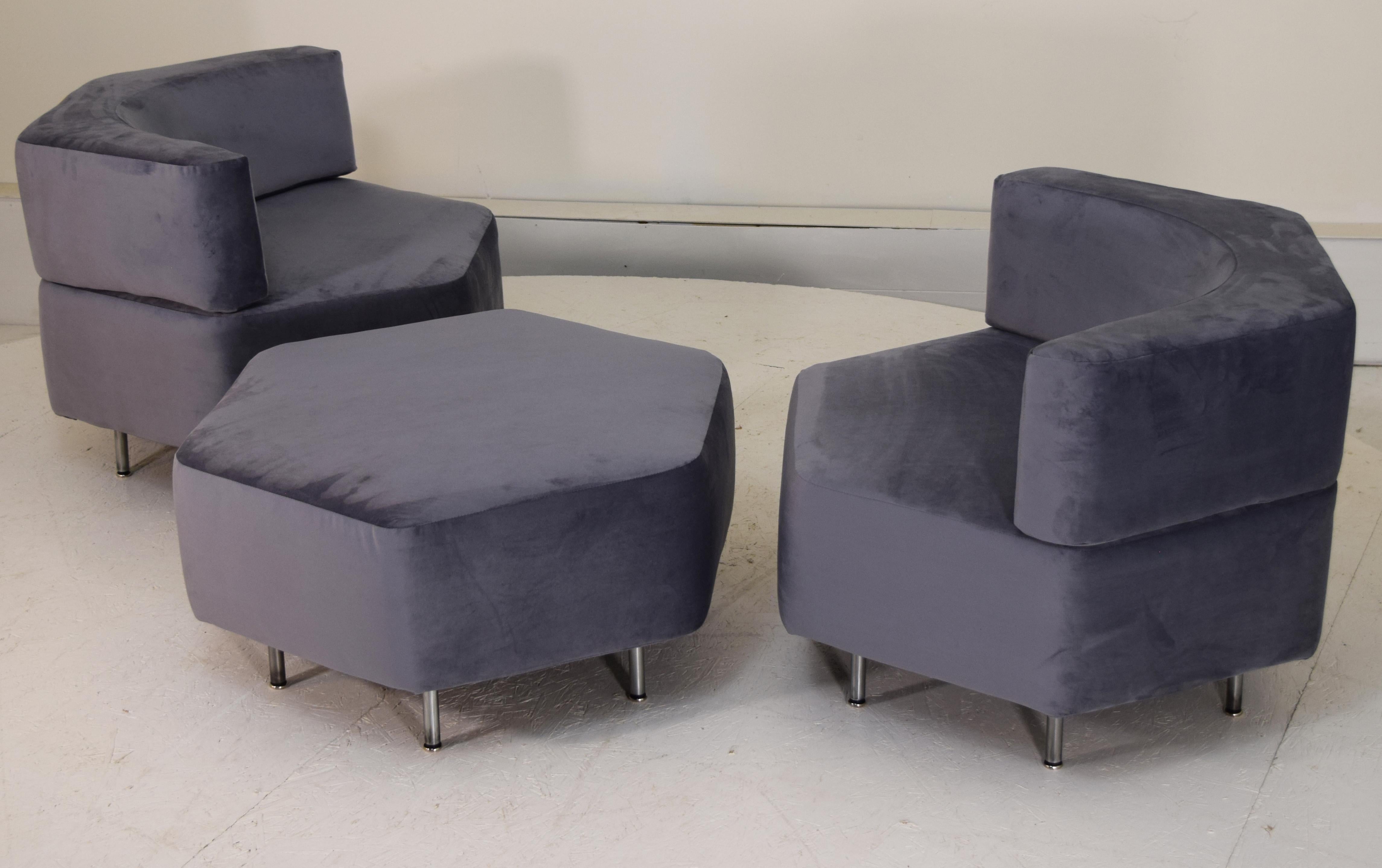 Rare Harvey Probber Hexabloc Island Seating Suite 9