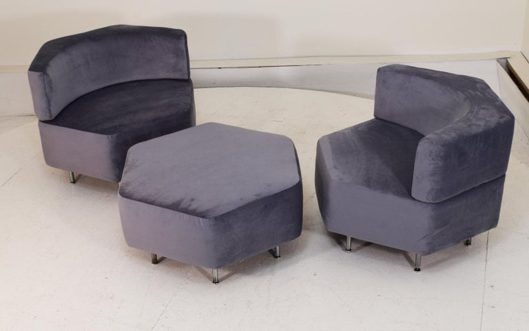 Rare Harvey Probber Hexabloc Island Seating Suite In Excellent Condition In South Charleston, WV