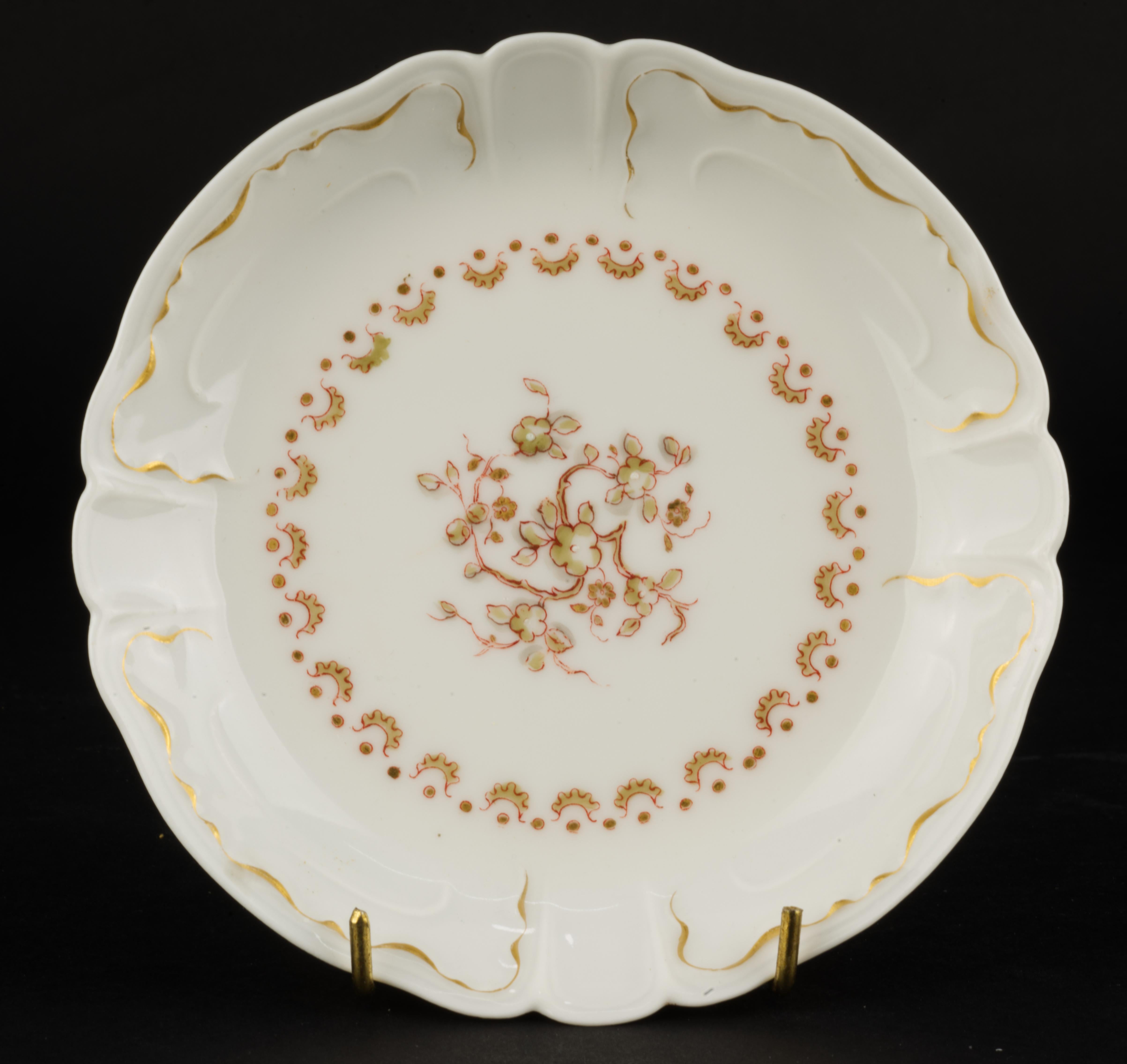 Ensemble rare de tasses et de soucoupes Haviland Limoges en porcelaine ancienne, France, années 1890 en vente 2