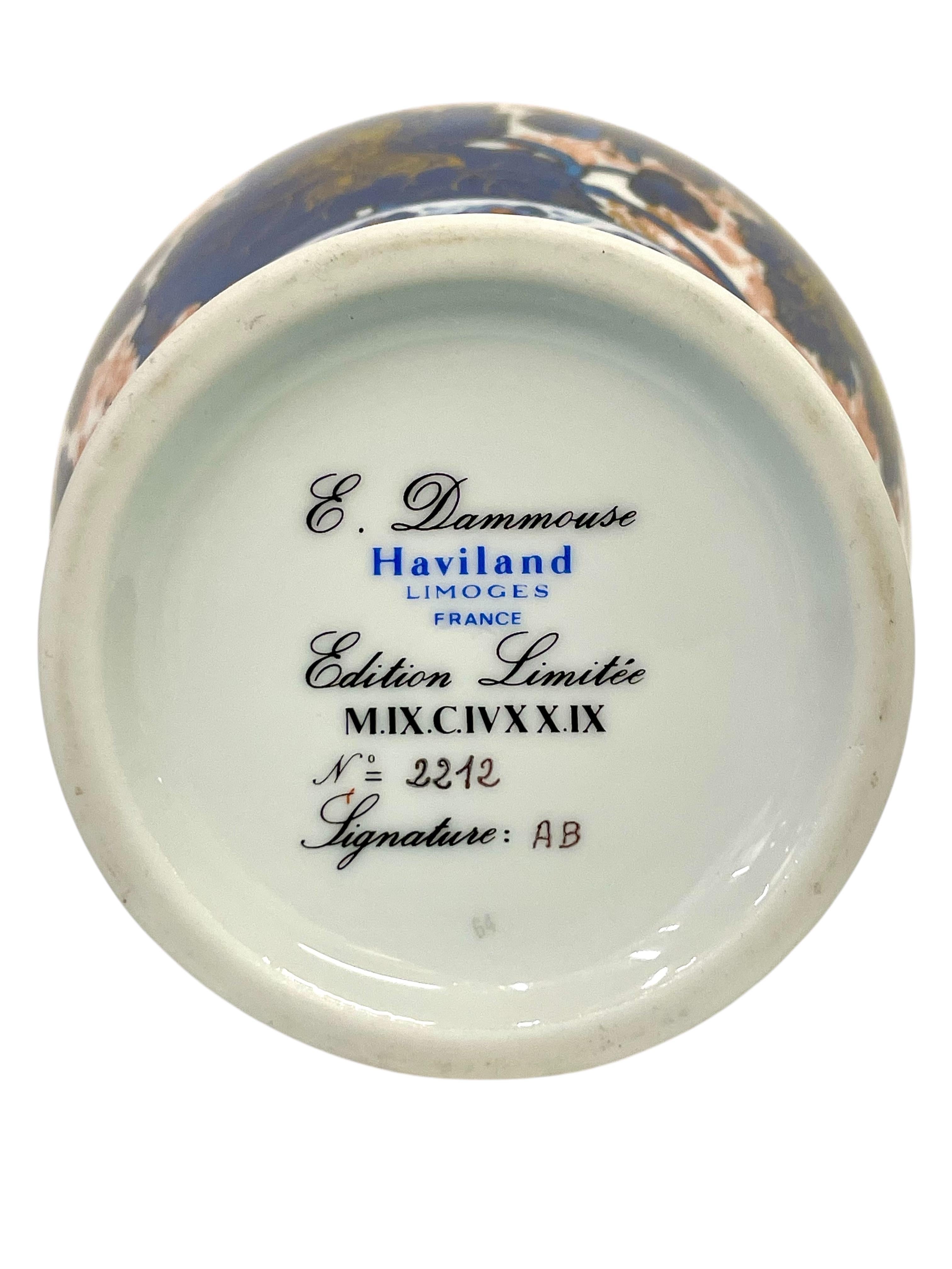 Raro vaso Haviland Limoges. Edizione limitata N°2212 in vendita 2