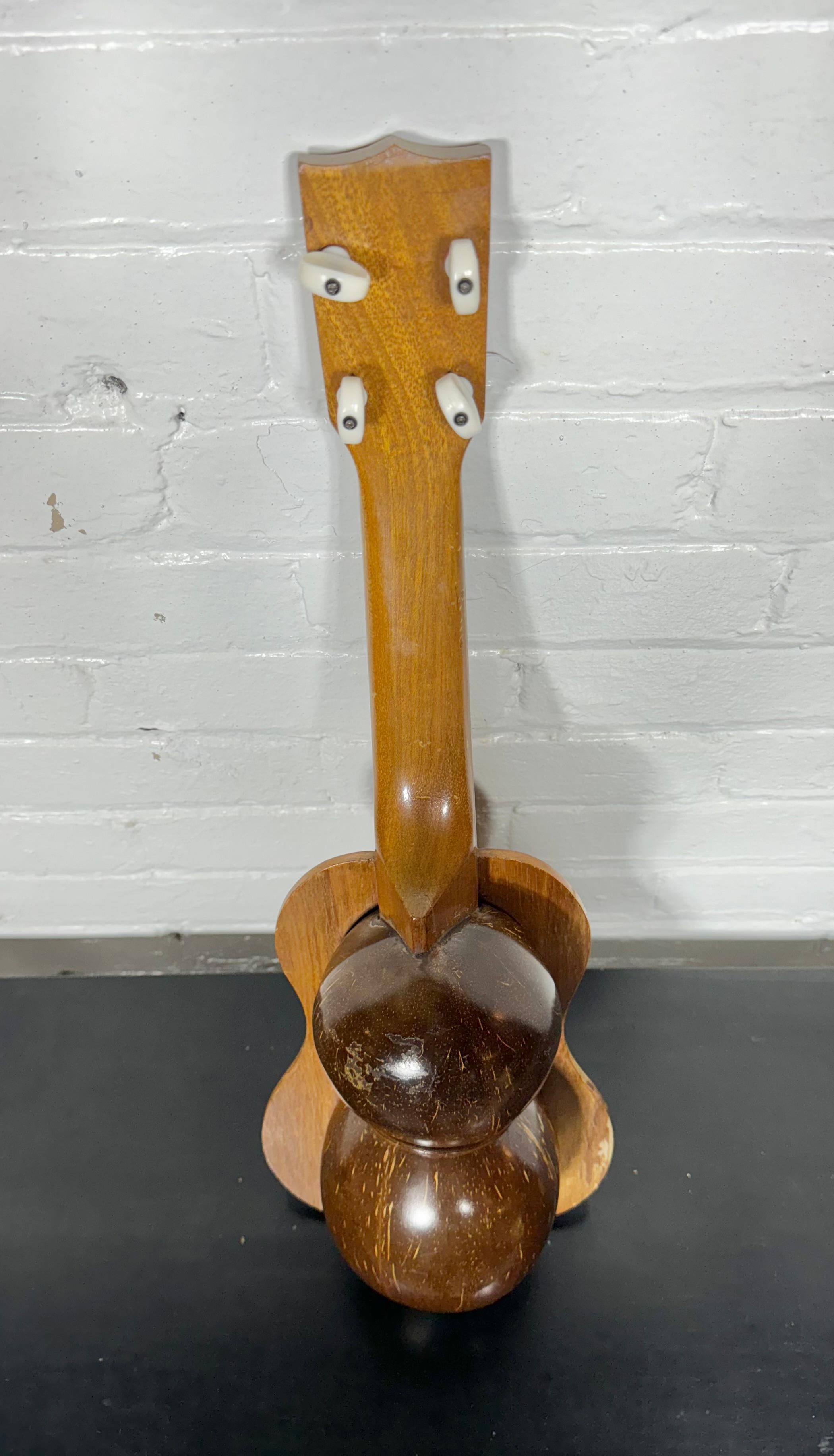 Rare Hawaiian Ukulele made by Coconut Uke Inc. Very Unusual design and construction,,   amazing tone/sound.. 