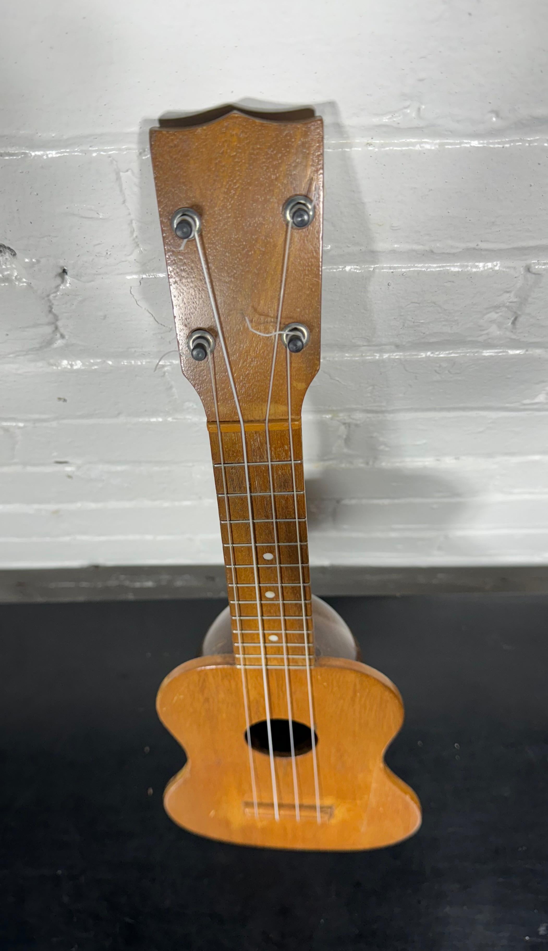 Folk Art Rare Hawaiian Ukulele made by Coconut Uke Inc. Very Unusual  amazing tone/sound